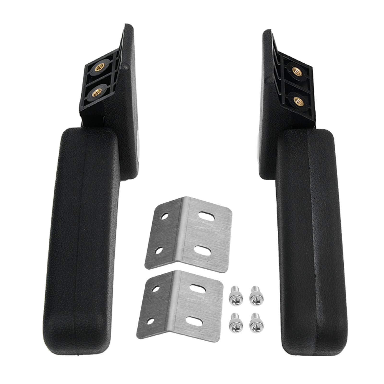 Reposabrazos de Pasajero de Motocicleta de 2 uds para Kit de apoyabrazos de Asiento Trasero para Caja Plegable Trasera de Pasajero de Motocicleta