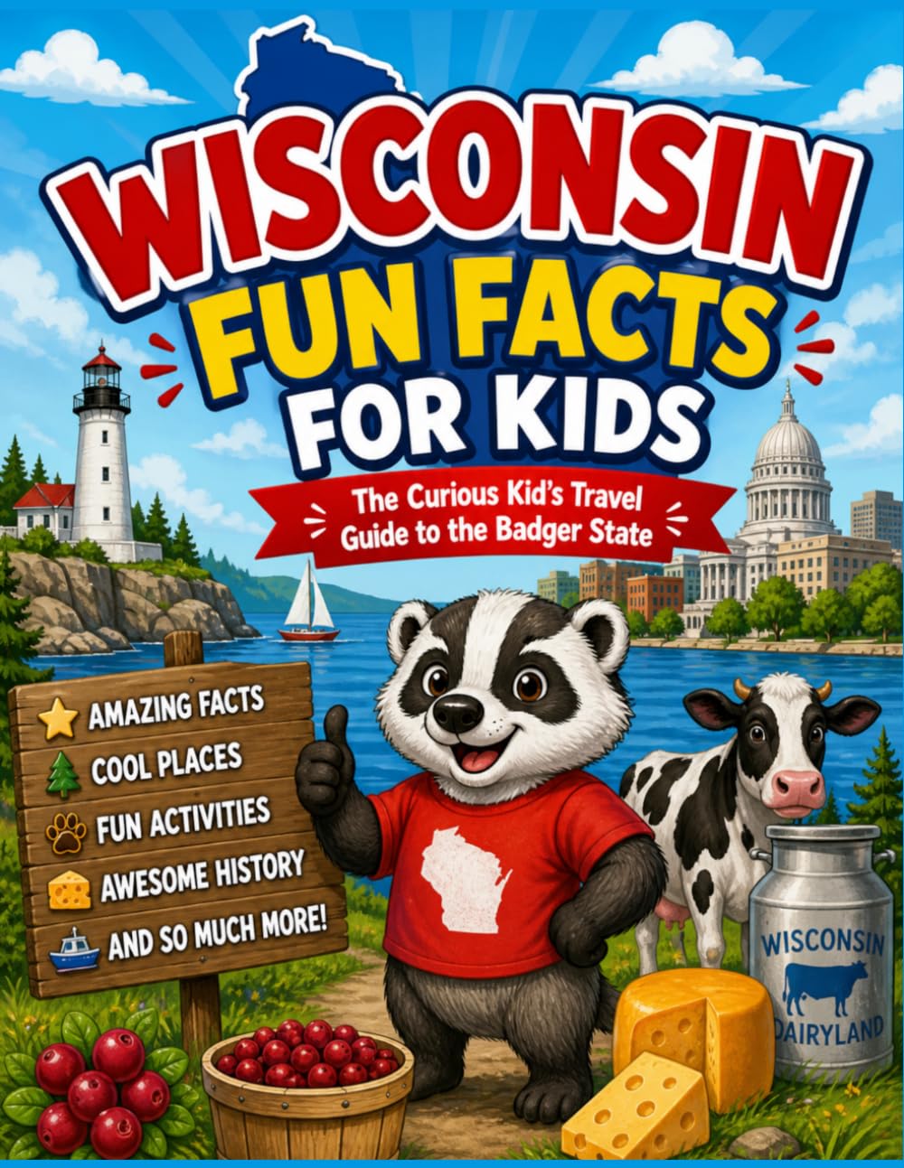 Wisconsin Fun Facts for Kids: The Curious Kid’s Travel Guide to the Badger State (The 50 States Fun Facts for Kids Series)
