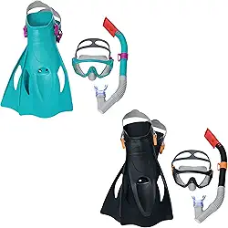 Kit Snorkel, Máscara e Pés de Pato Spark Wave Preto