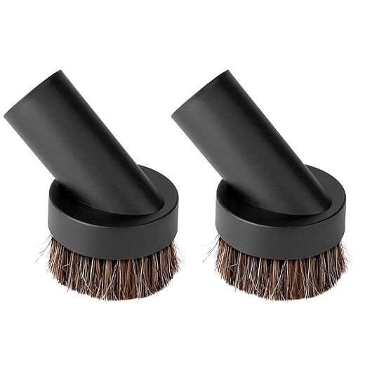 Lamoutor 2Pcs Soft Bristle Vacuum Brush Round Brush Vacuum Attachment Universal Vacuum Dust Brush for Most Vacuum Cleaners Accessories