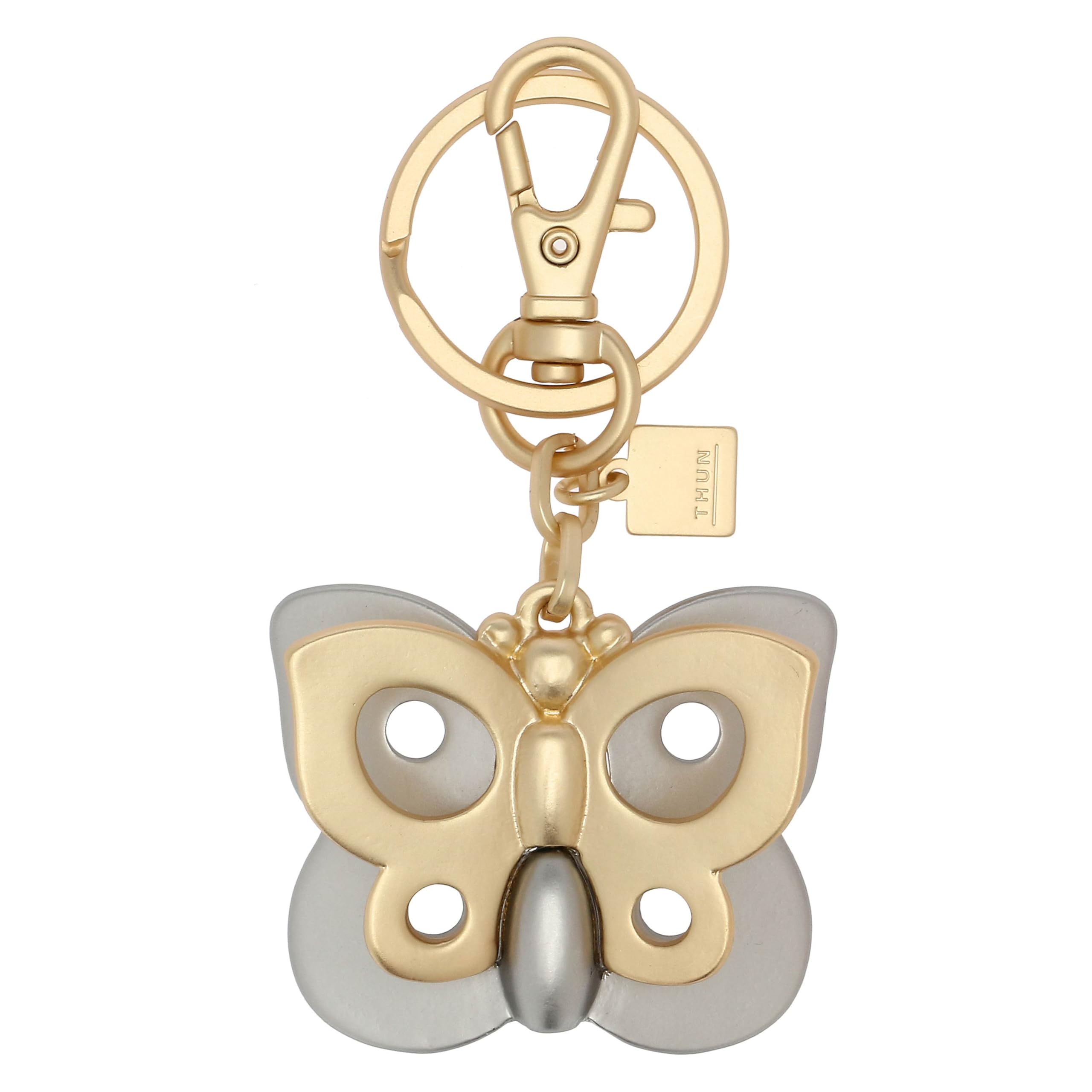 THUN - Large Butterfly Keyring - Metal - Always With Me Collection - 4 x 8 cm