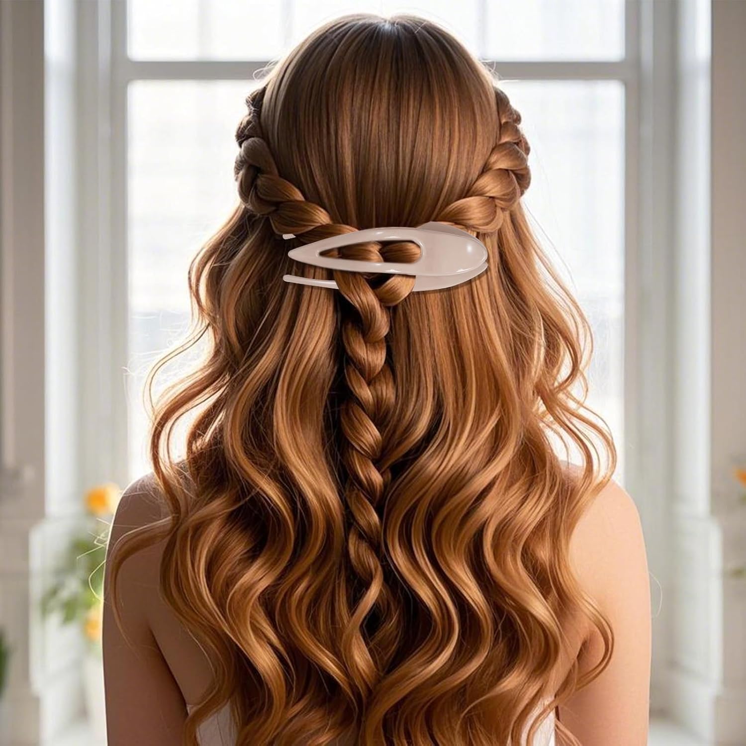 4 Pcs Flat Hair Claw Clips for Women French Clip for Women Thin and Thick Hair Stylish Lay Down Clips Large Alligator Clips Strong Hold No Slip Hair Barrettes - Image 6