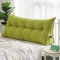 Vista 12 de Cojín de almohada triangular copetudo para respaldo, funda extraíble, almohada de lectura, cojín de lectura para cabecero grande para cama, sofá