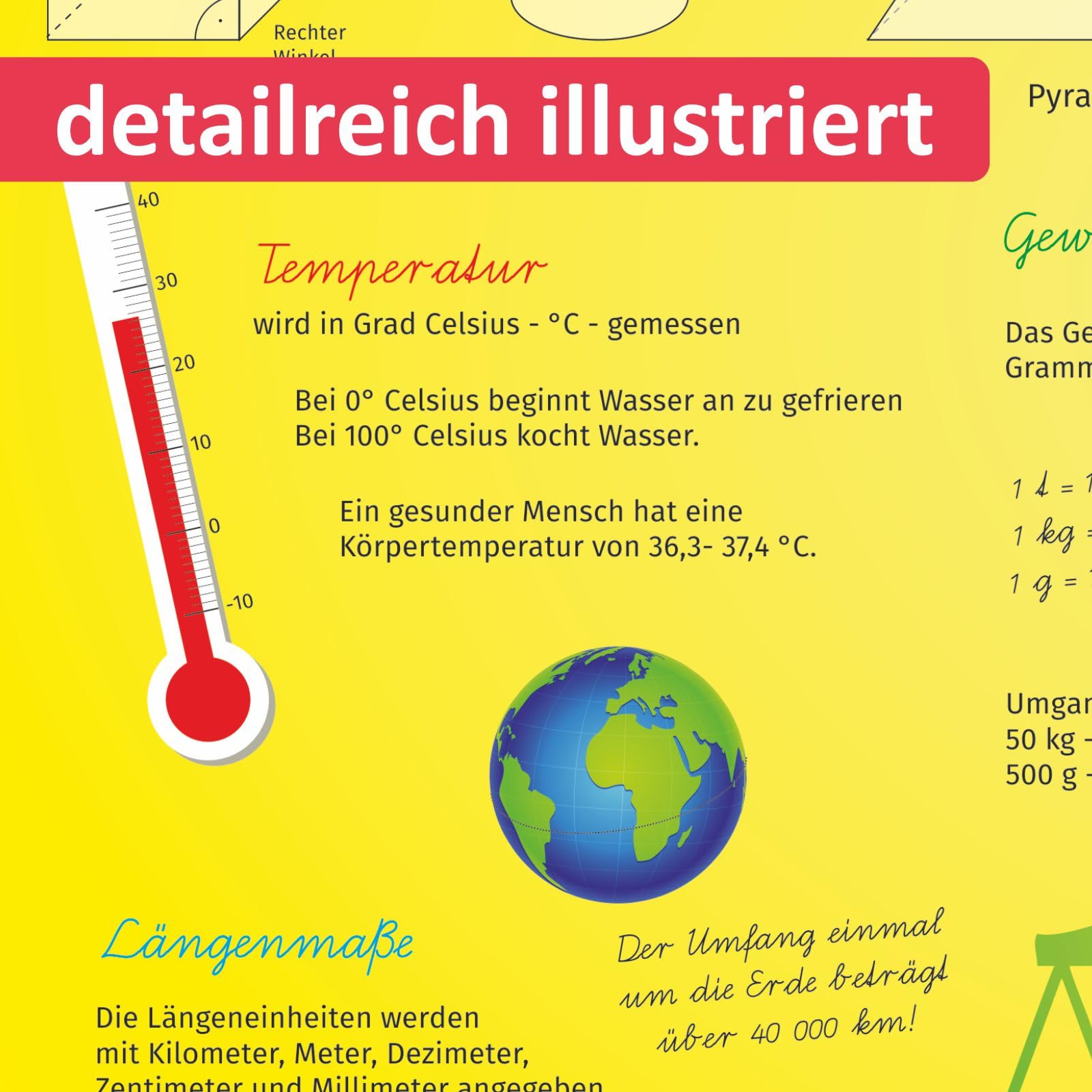 Vinyl-Tischset Für Kinder – Mit Farben & Formen Zum Lernen, Rutschfest & Abwaschbar (A3)