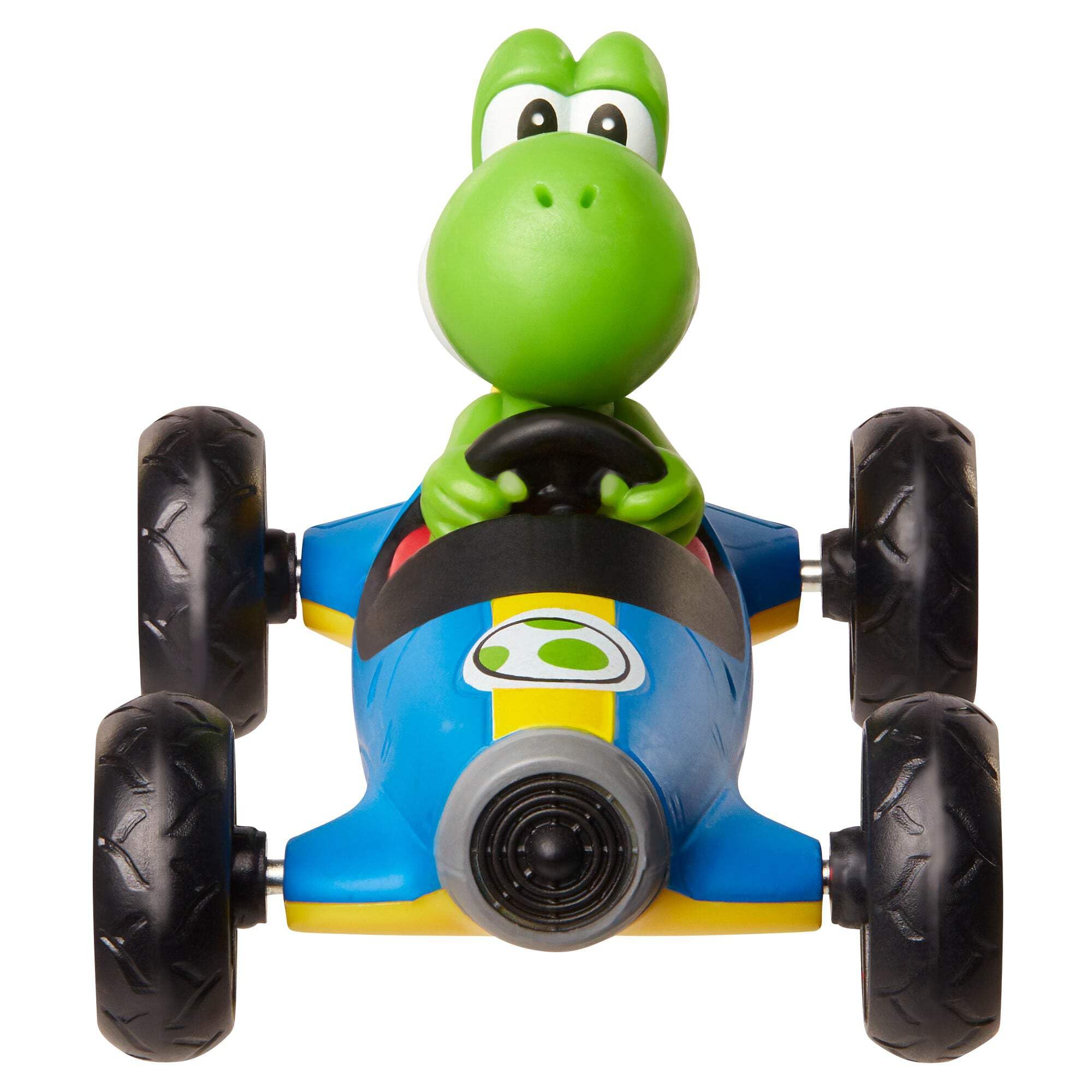 Amazon.com: Mario Kart Jakks Nintendo Yoshi in Blue Mach 8 Vehicle