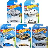 Vista 1 de Hot Wheels Super Car Exotics Madness 5 Pack Random Diecast Bundle Set with Various Lambos, Lotus, Porsches, Mclarens, Paganis and More