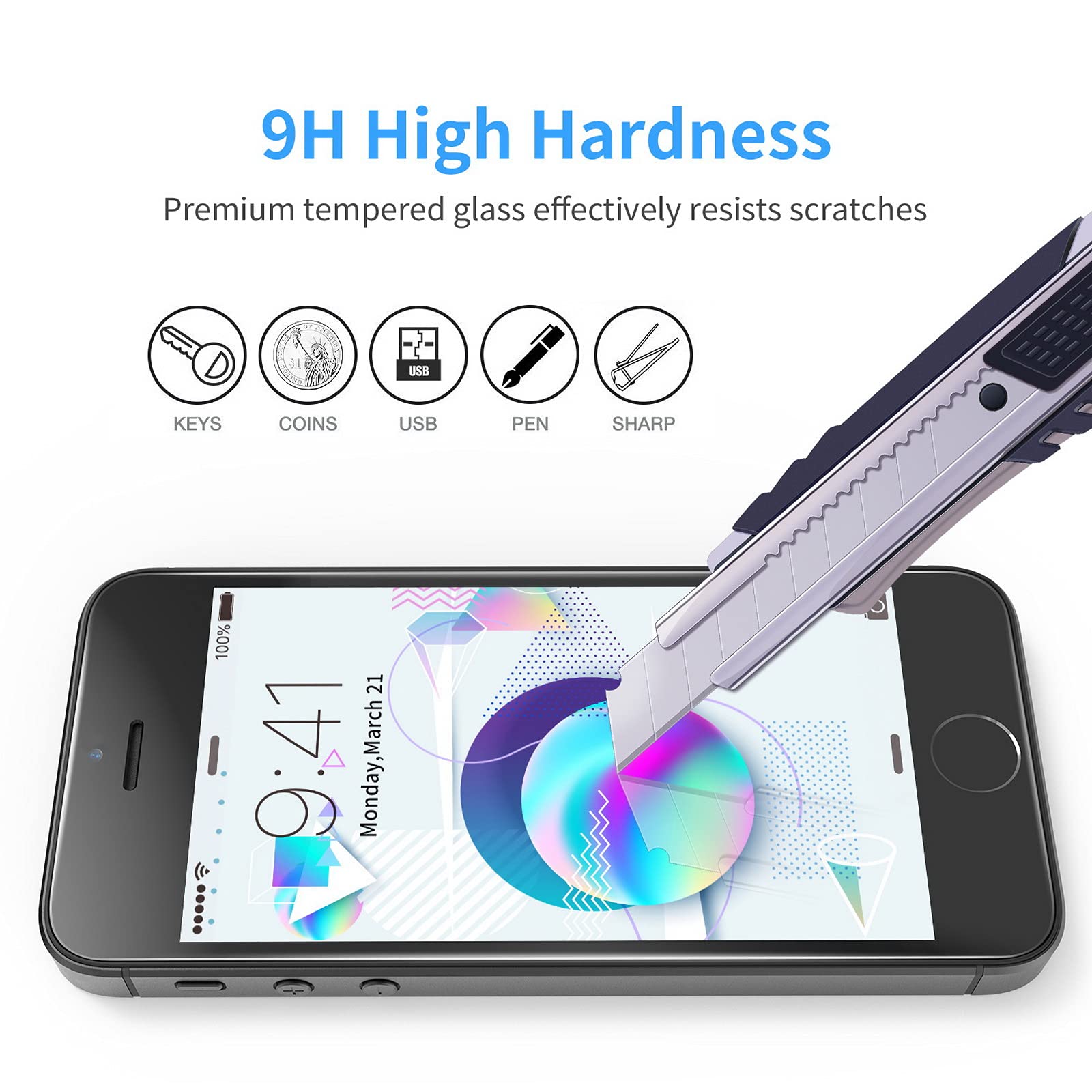 N NEWTOP [1 Pezzo] Pellicola GLASS FILM Compatibile Per Apple IP - Foto 11