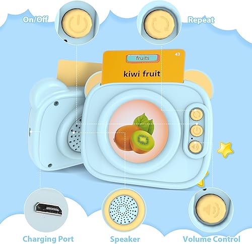 Miniatura 7 de Tarjetas didácticas parlantes para niños de 2, 3, 4, 5 años, 224 palabras visuales, juguetes Montessori, terapia del habla, juguetes sensoriales