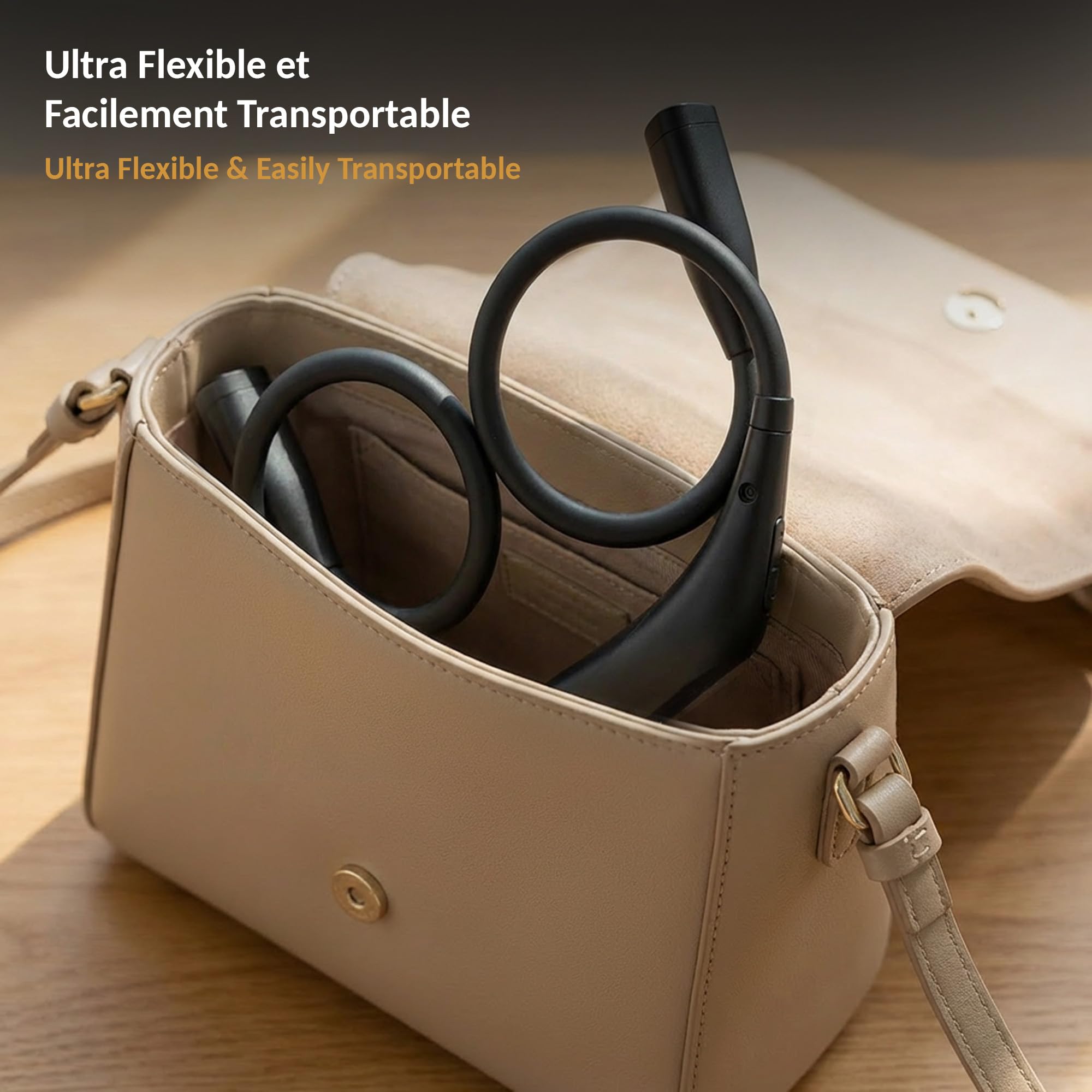 Fishtec - Lampada da lettura da collo ricaricabile - 3 colori di luce 3 intensità bracci flessibili in silicone morbido USB-C 6-20 ore di autonomia - Lettura cucito fai da te viaggio