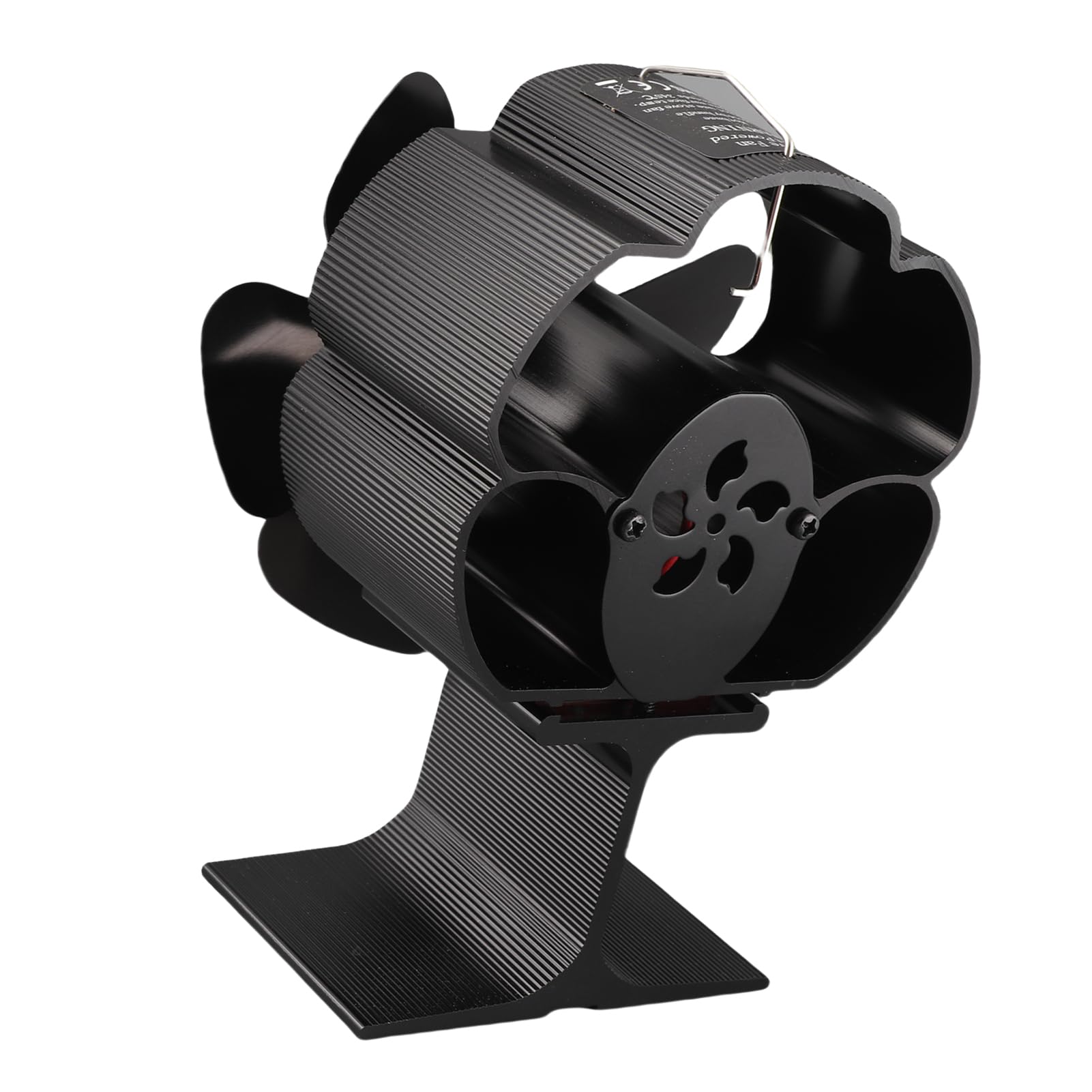 Rengue Ventilatore per Stufa a 6 Pale, Silenzioso e a Risparmio Energetico, in Lega di Alluminio Resistente Al Calore, per Stufe a Legna, Pellet e Gas