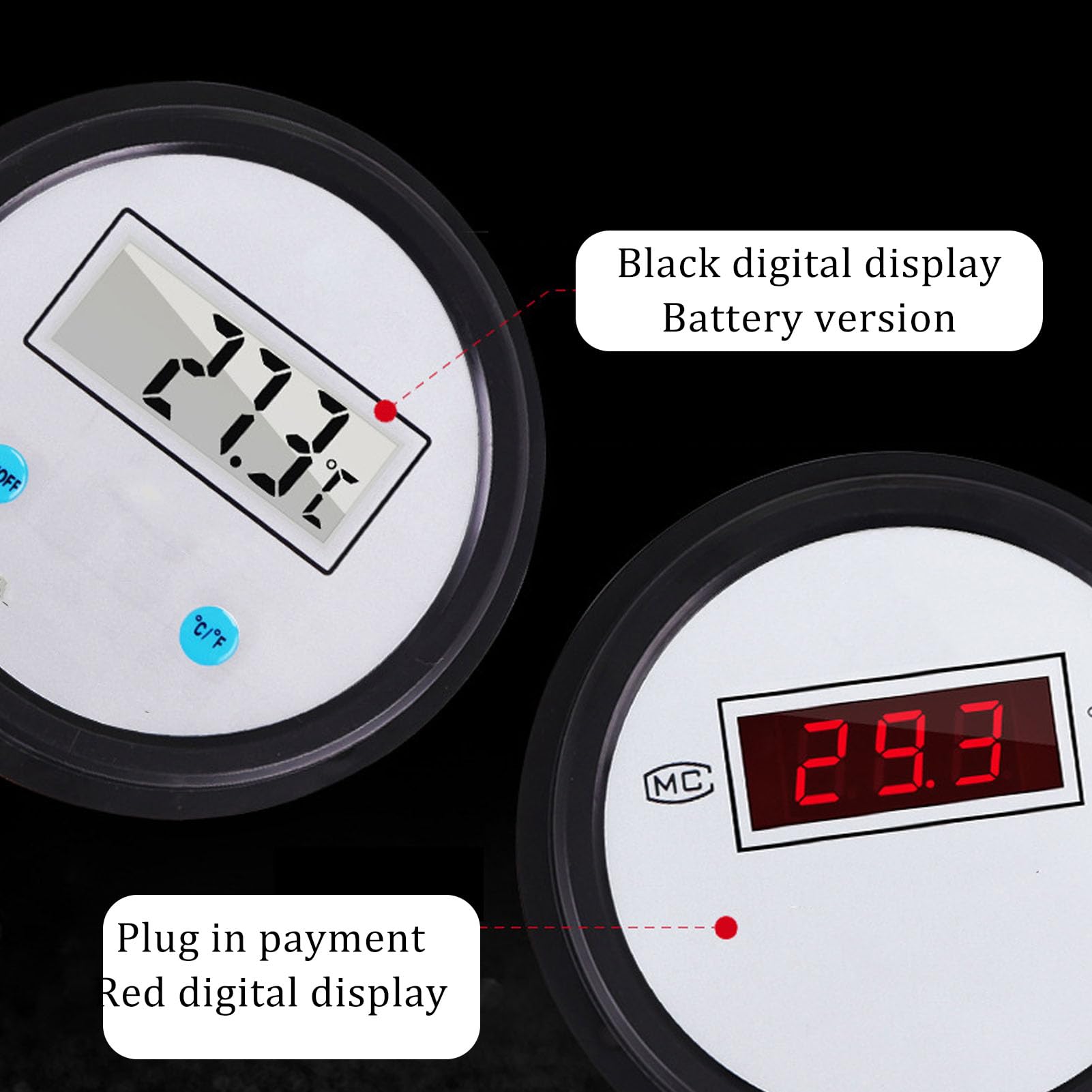 Termometro Digitale Elettronico Per Caldaie Industriali Ad Alta Temperatura, Indicatore Temperatura Acqua Con Sonda, 30/50/70/120/150m Opzionale, Per Serra Di Acquaco(Size:Battery version 30m)