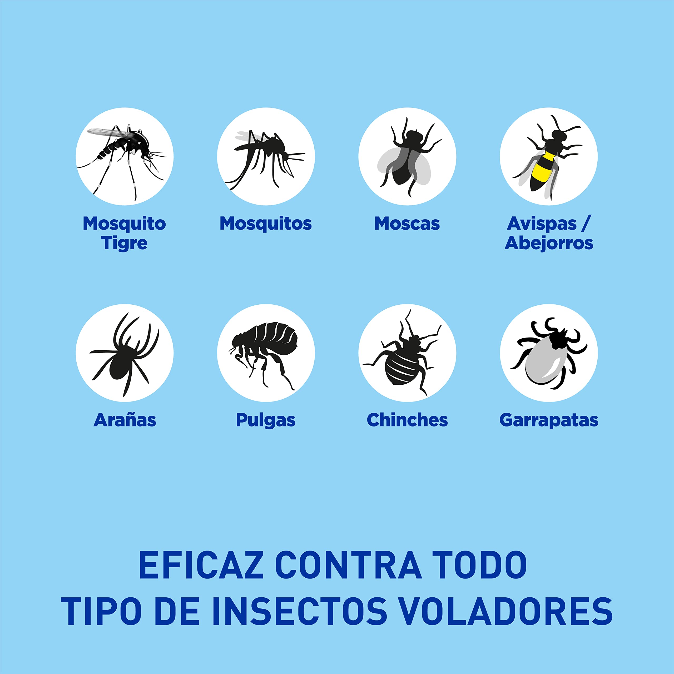 Orion - Insecticida en Aerosol 2en1 Mata y Protege contra Moscas y Mosquitos, Sin olor - 600 ml