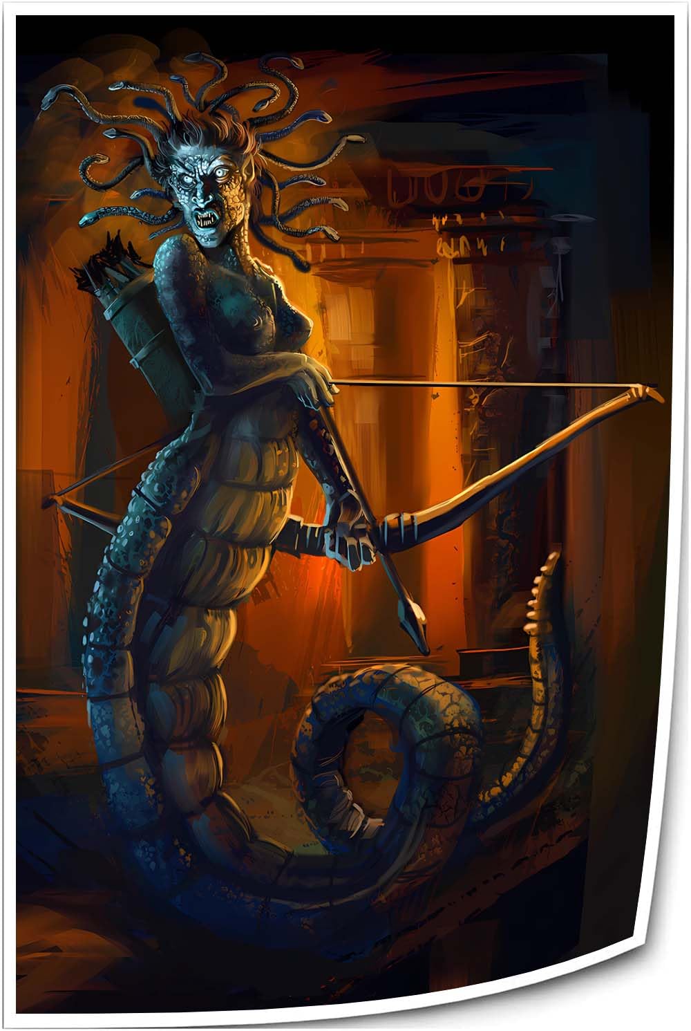 Amazon.com: Stantini Medusa Wall Art Greek Mythology Poster Prints