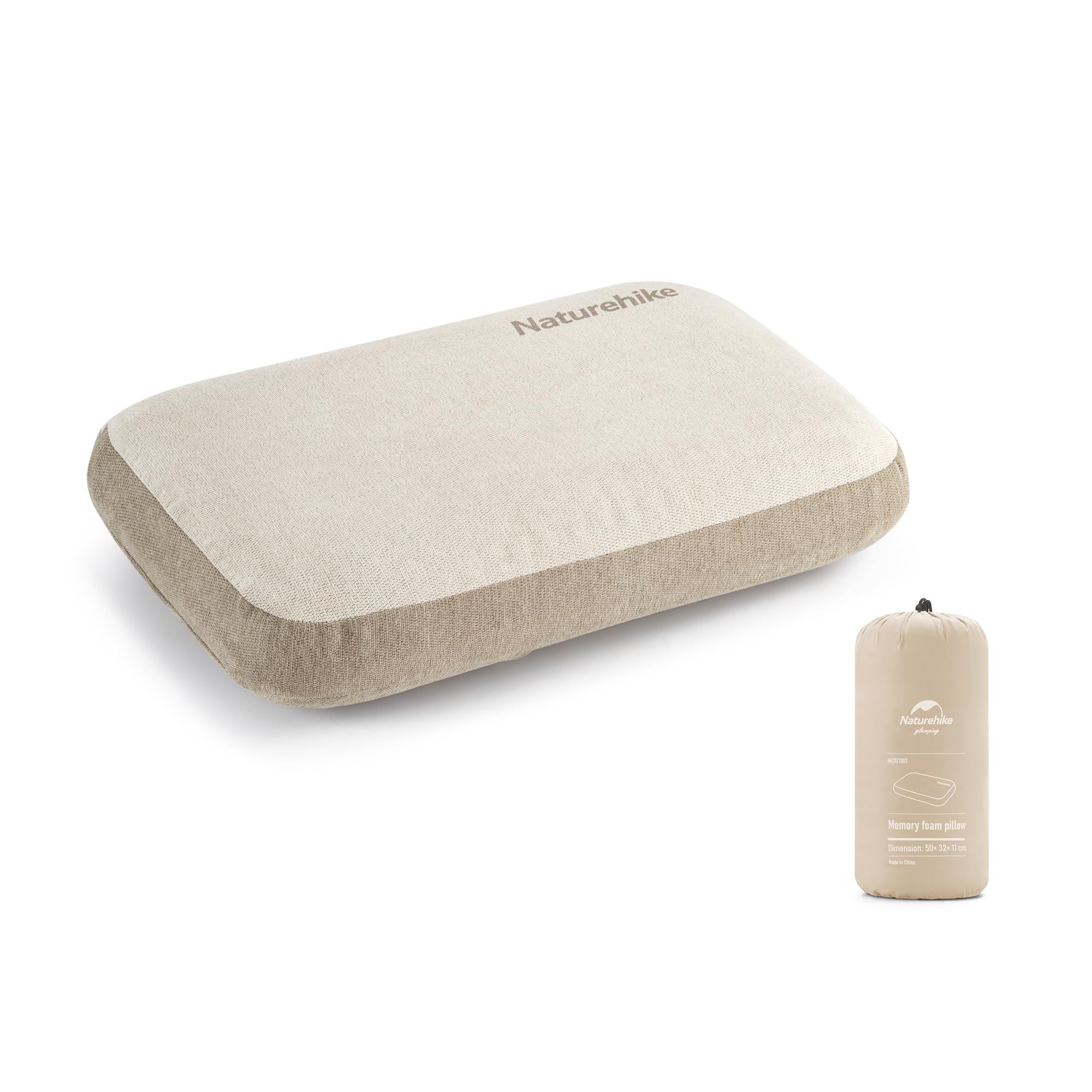 Naturehike Oreiller de Confort en Mousse à mémoire de Forme pour Le Cou Antibactérien Aide au Sommeil Antidérapant Housse Lavable Noyau Amovible Oreiller de Voyage pour Le Cou Oreiller de tête