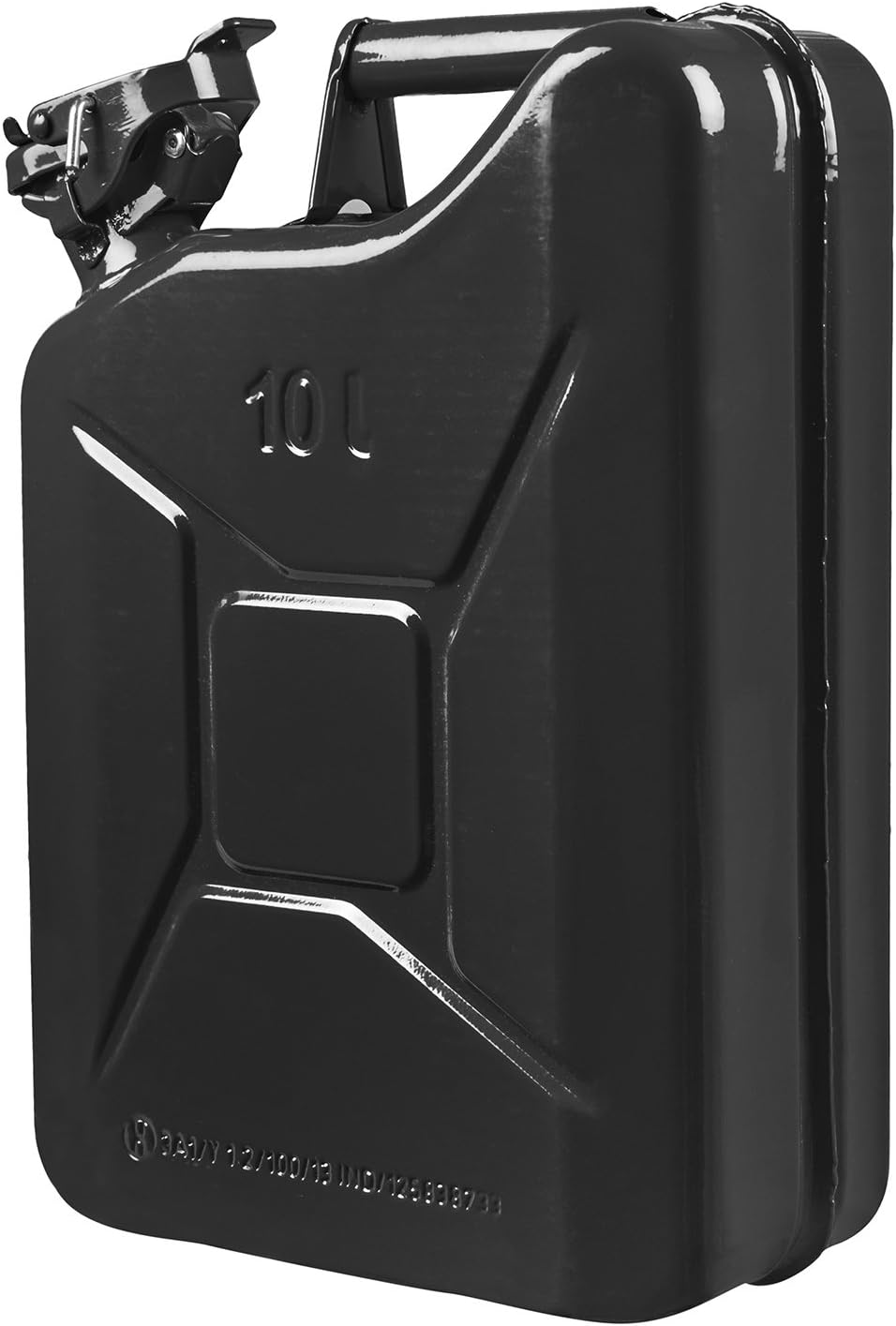 JTI Fuelmate Metal Jerry Can, 10 L (11 x 5 x 16 Inches, Black)