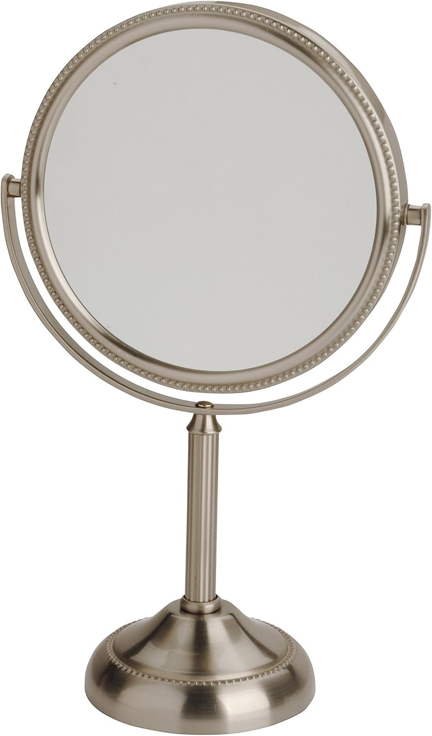 JERDON TwoSided Tabletop Makeup Mirror Makeup Mirror with 10X