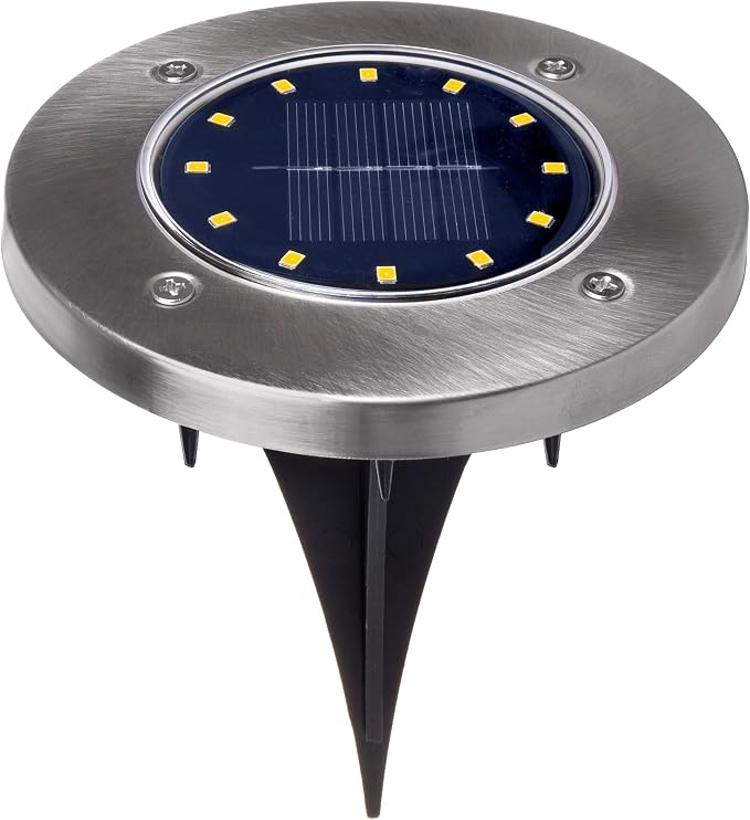 Maclean MCE318 Solarna lampa najazdowa ogrodowa LED IP44, 12 LED SMD, 4000K, Ni-MH 600 mAh, 0,7W