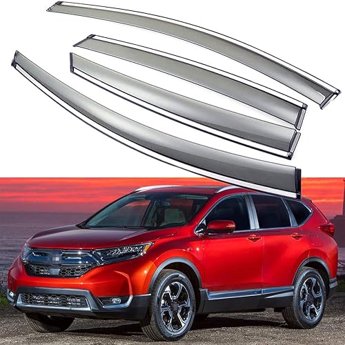 SPEEDLONG Parasol para ventana de automóvil, deflector de sombra de ventilación compatible con Honda CR-V CRV 2017-2022
