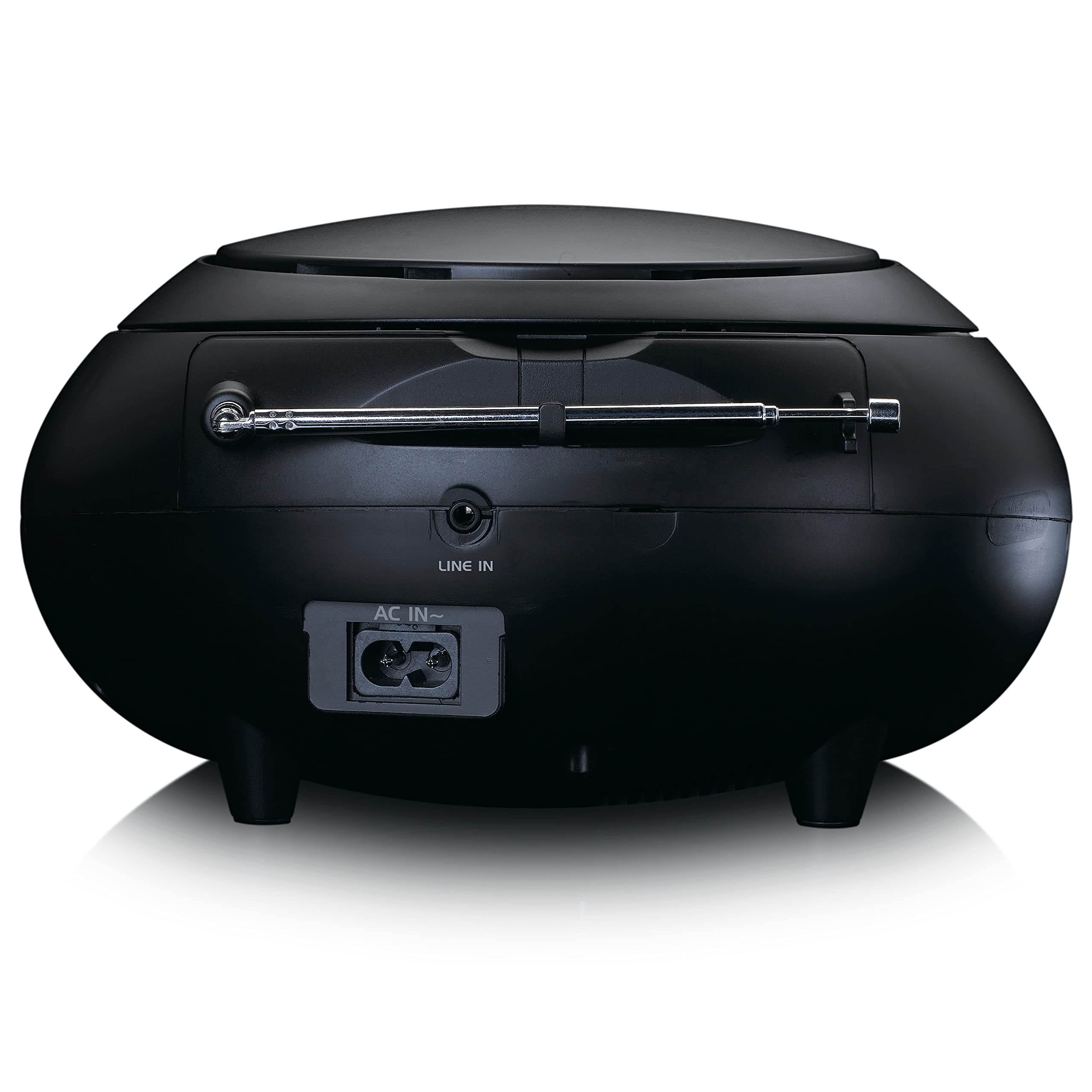 Lenco SCD-331 - Radio CD Portable - Bluetooth - Port USB - Stockage de titres programmable - Radio FM PLL - Écran LCD - Entrée AUX - Noir