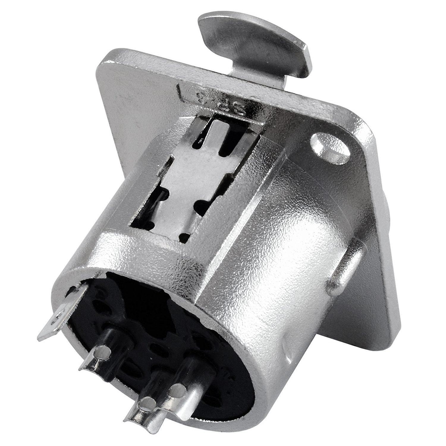 Bloepum XLR Female Jack 3 Pin - Panel Mount Jacks D Series Size XLR-F - 4 PACK