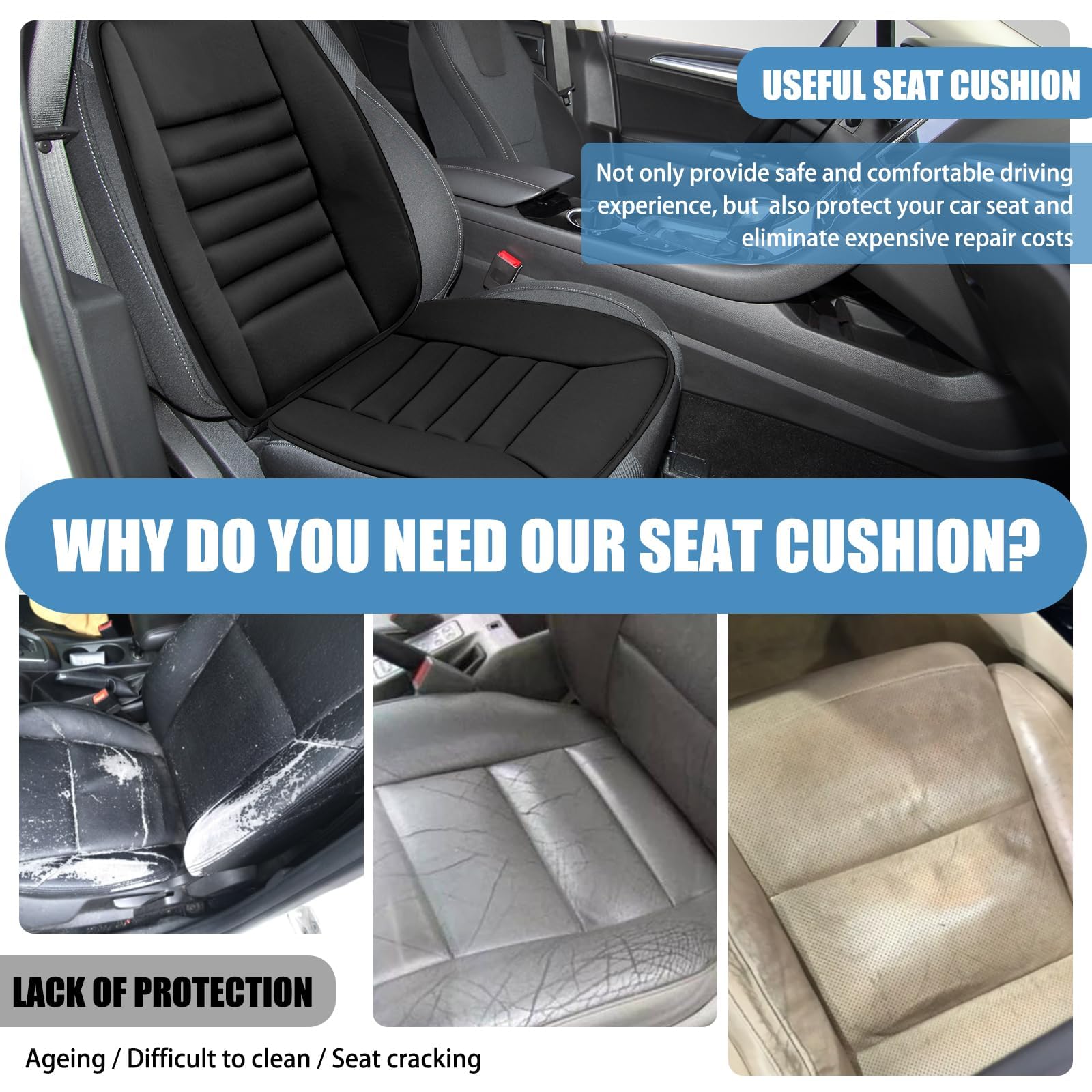 1 sztuka pokrowiec na siedzenie samochodowe dla Lexus ES 300h (Seit 2024)/ES 350e (AB 2025), ergonomiczna poduszka lędźwiowa oddychająca osłona przednich siedzeń akcesoria do wnętrz