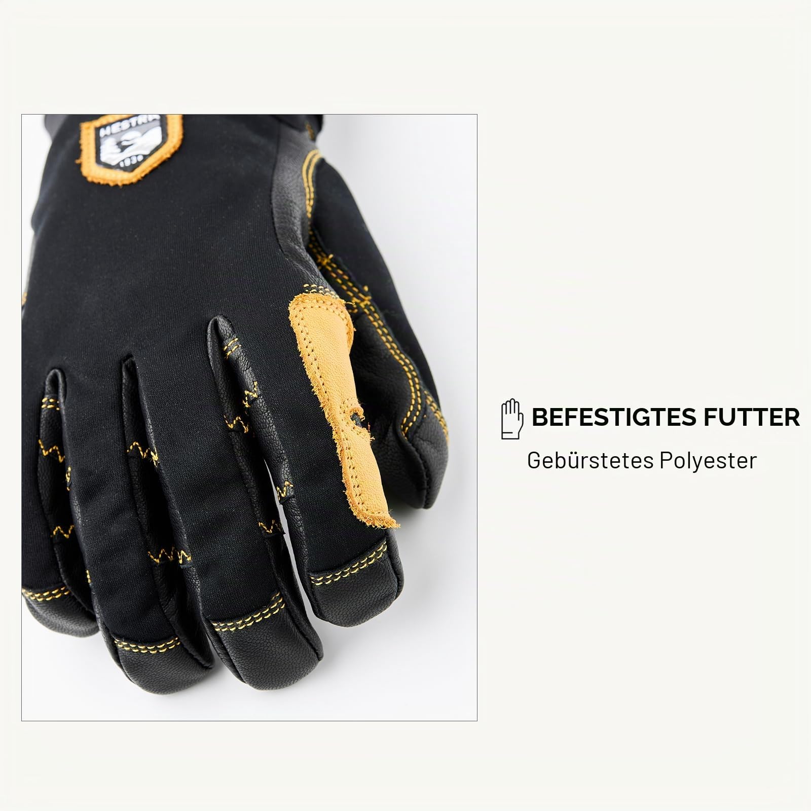 Hestra Ergo Grip Active 5-Finger Skihandschuhe Damen Herren mit Futter Herbst Winter