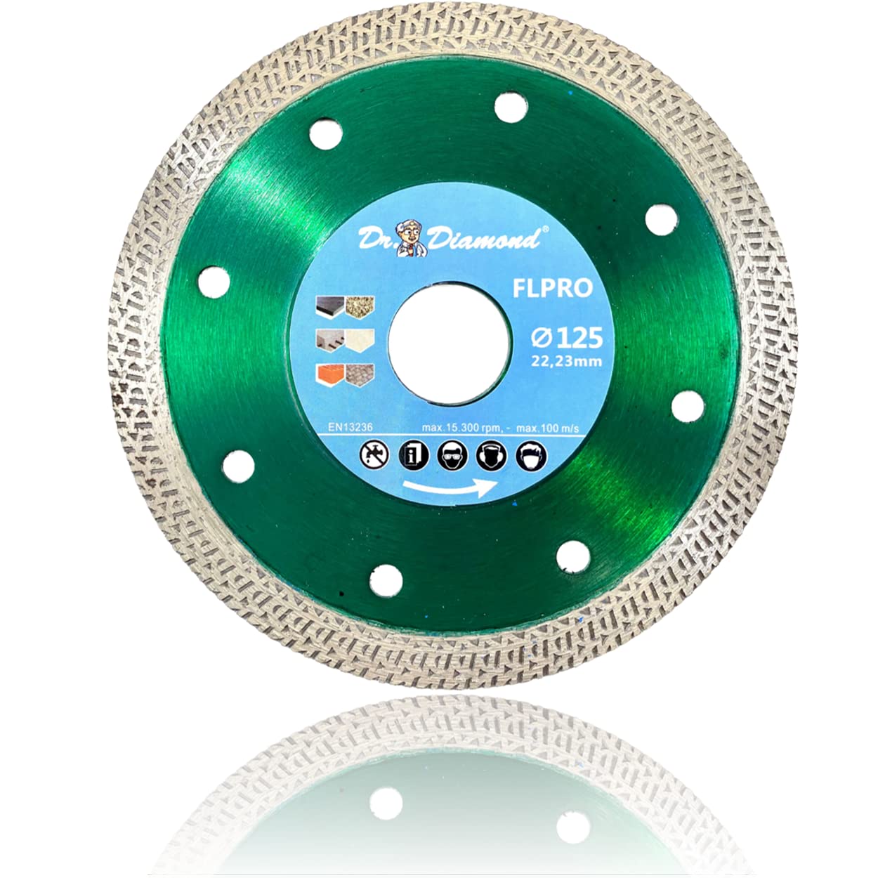 Dr. Diamond disco de corte de diamante para baldosas, turbo profesional