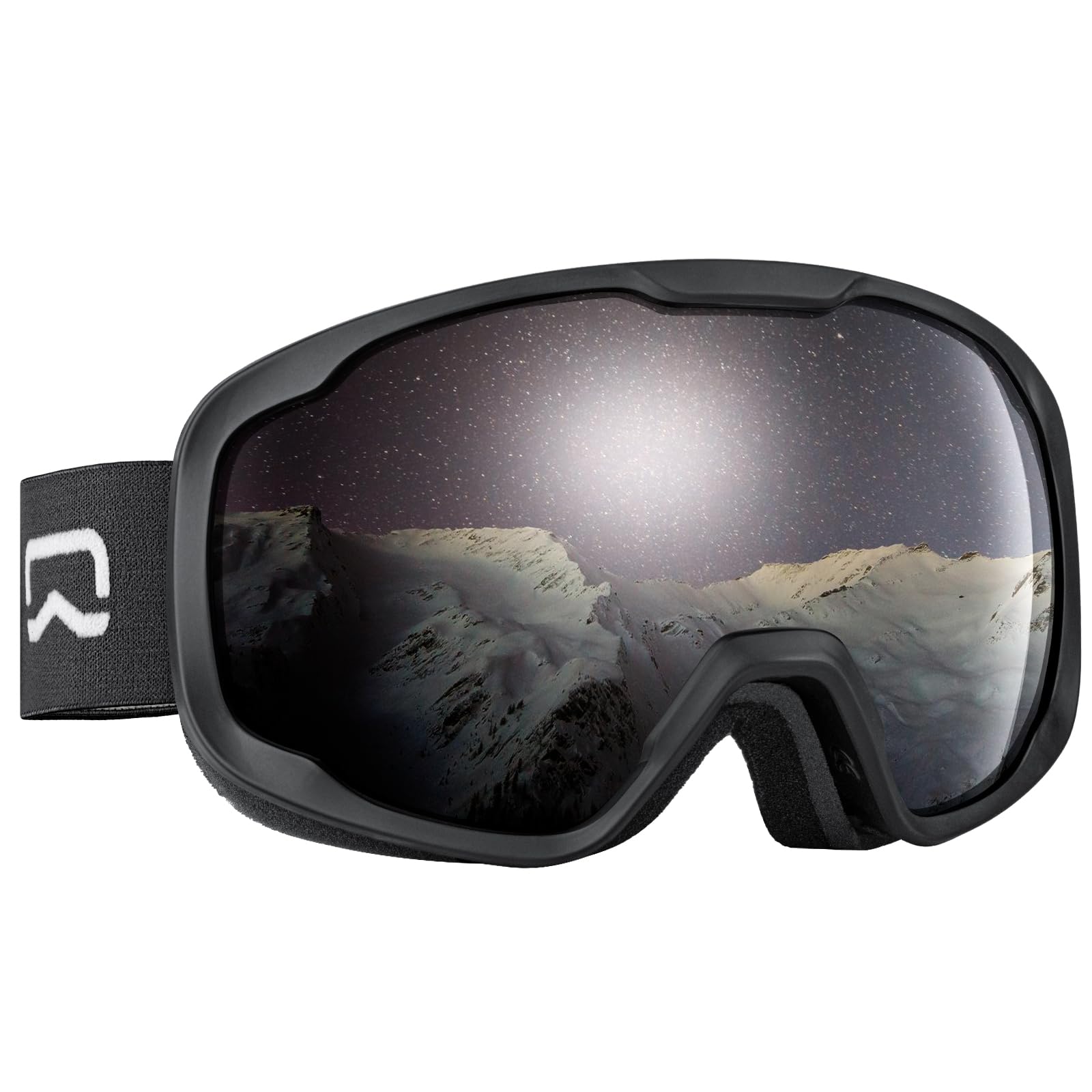 SKIWARRIOR Smart Ski Goggles with Wireless Intercom, BT5.2, Temperature Display, UV400 Protection-Snow/Snowboard Goggles