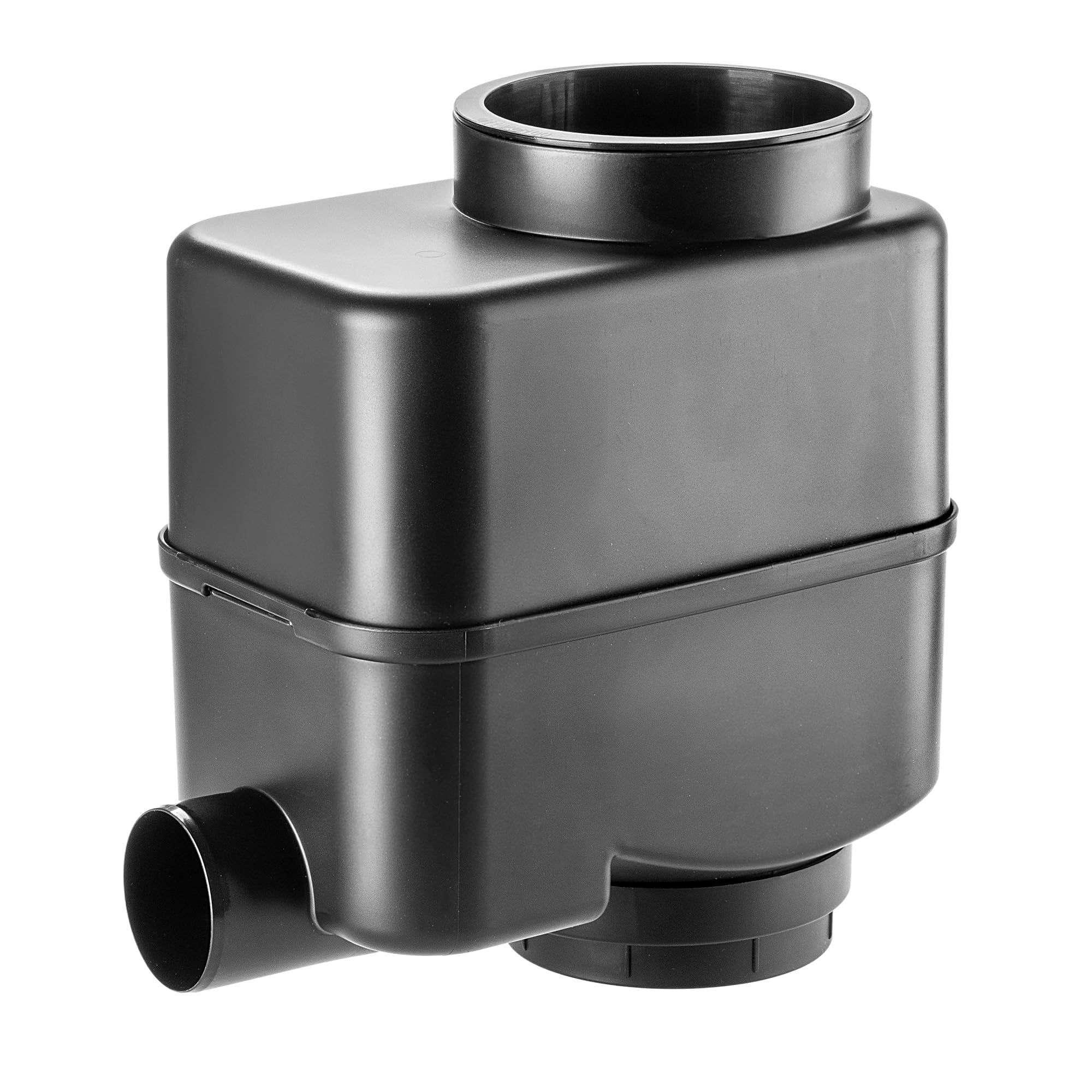 KADAX Collettore di acqua piovana per giardino, contenitore di acqua piovana per montaggio facile e rapido, serbatoio di acqua piovana, ladro di plastica (nero)