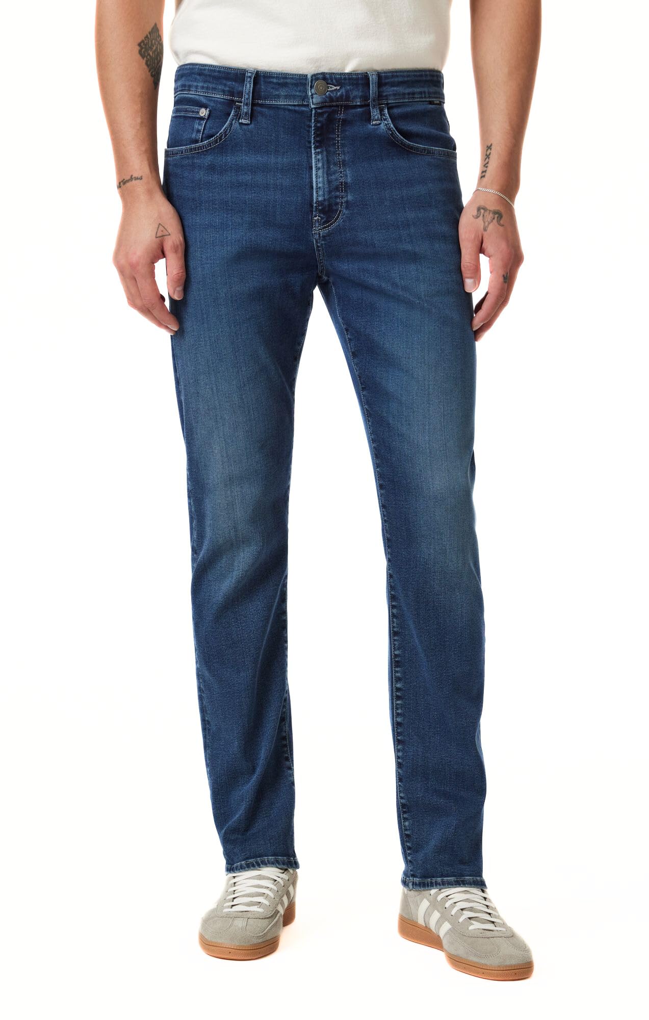 Mavi Zach Men's Straight Leg Regular Rise Jeans for Men – Casual Pants – Stretchable Men's