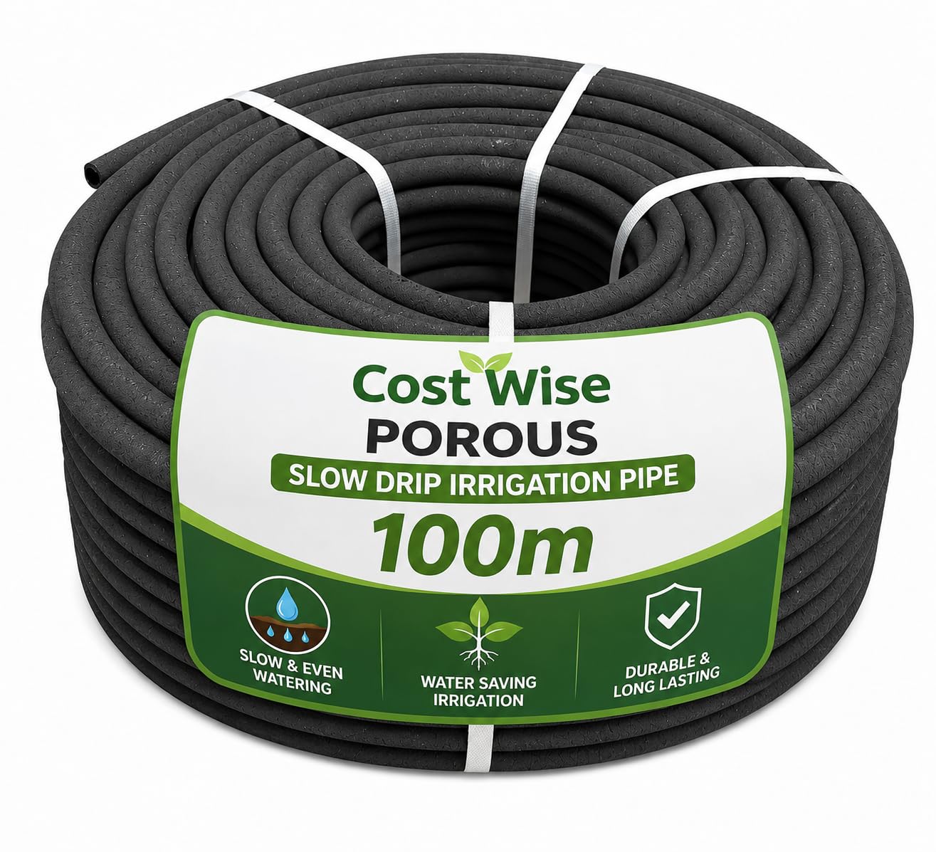 Porous Pipe Garden Automatic Watering Dripping Irrigation,30m,50m100m or200m Coil,Low Water Use Seep Hose (100m) โ image 1