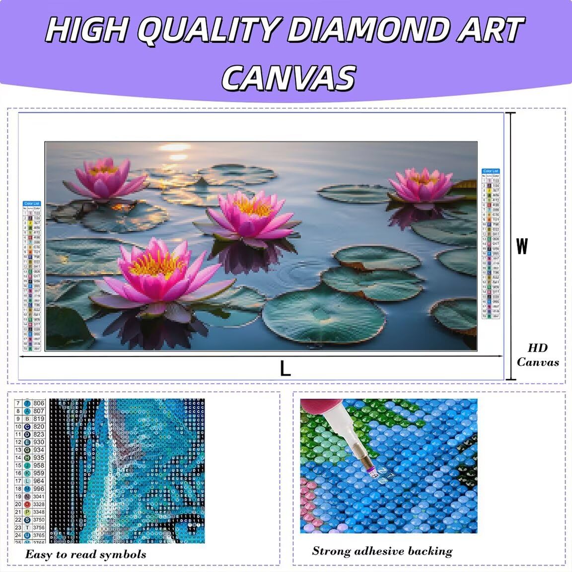 Diamond Painting Groß XXL 100x50cm, 5D Diamond Painting Anlage Bilder -0385