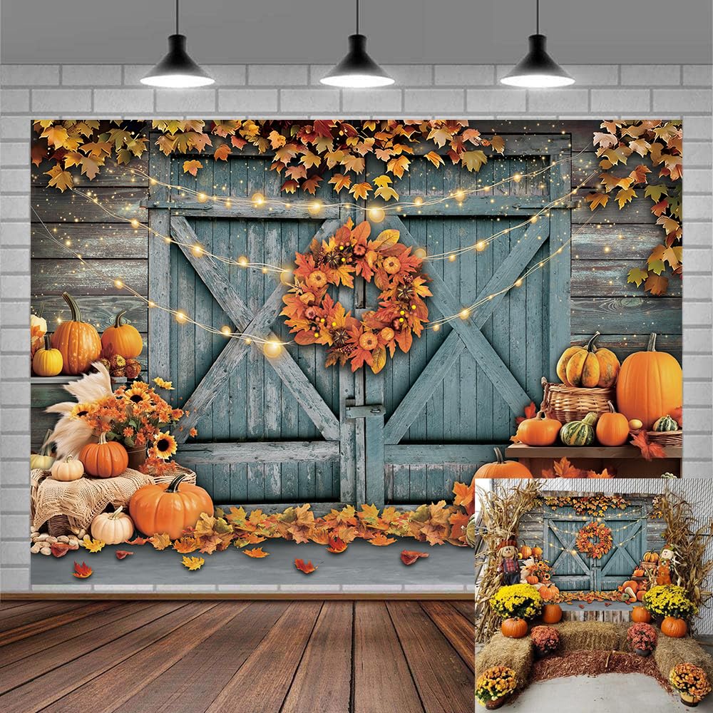 Toile de fond rustique automne pour masquer vos murs blancs à Thanksgiving - 8