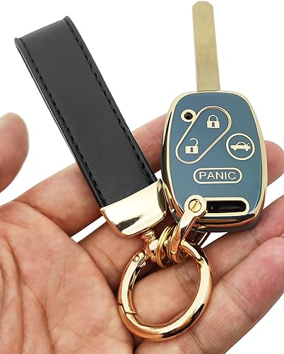 Miniatura 5 de Funda para llavero de TPU suave de 360 grados para Honda 2003-2012 Accord 2005-2010 Civic 2005 2006 Odyssey Remote Key Fob