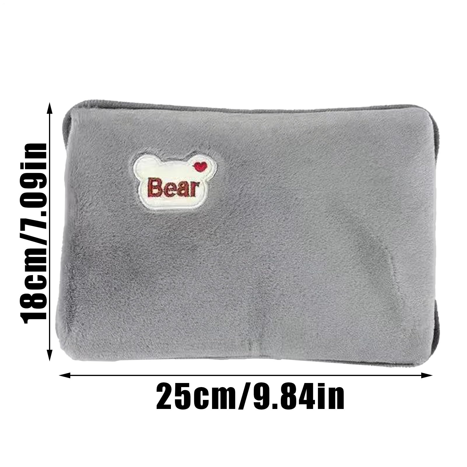 Bolsa de Agua Caliente Eléctrica - Calentador De Manos Eléctrico A Prueba De Fugas | Botella De Agua Caliente Con Funda De Peluche - Para Músculos Cuello Hombros Piernas Cintura Vientre Cuerpo