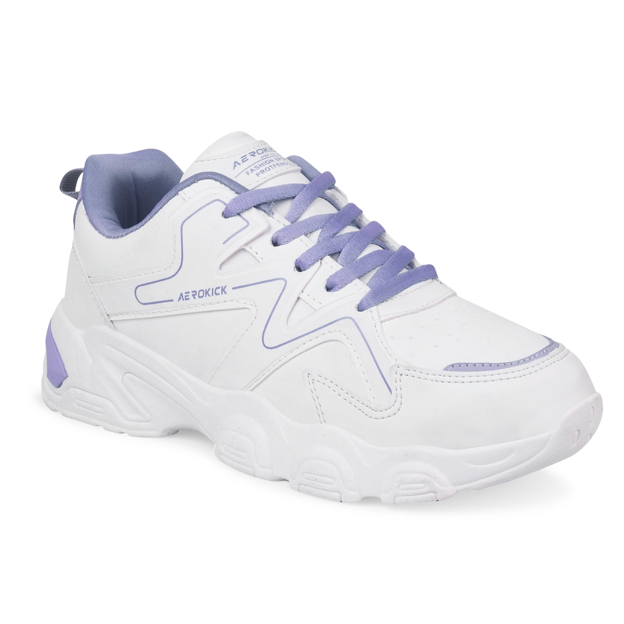 Aerokick Sneakers for Women, Comfortable Lightweight Casual Sports Shoe, Lace-Up Sneaker for Women(Lavender) (B0D87F5LQY) Amazon Price History, Amazon Price Tracker