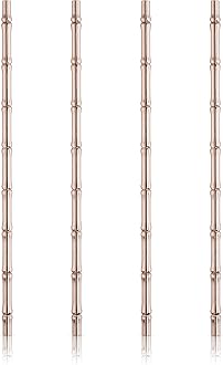 Viski Bamboo Copper Reusable Straws