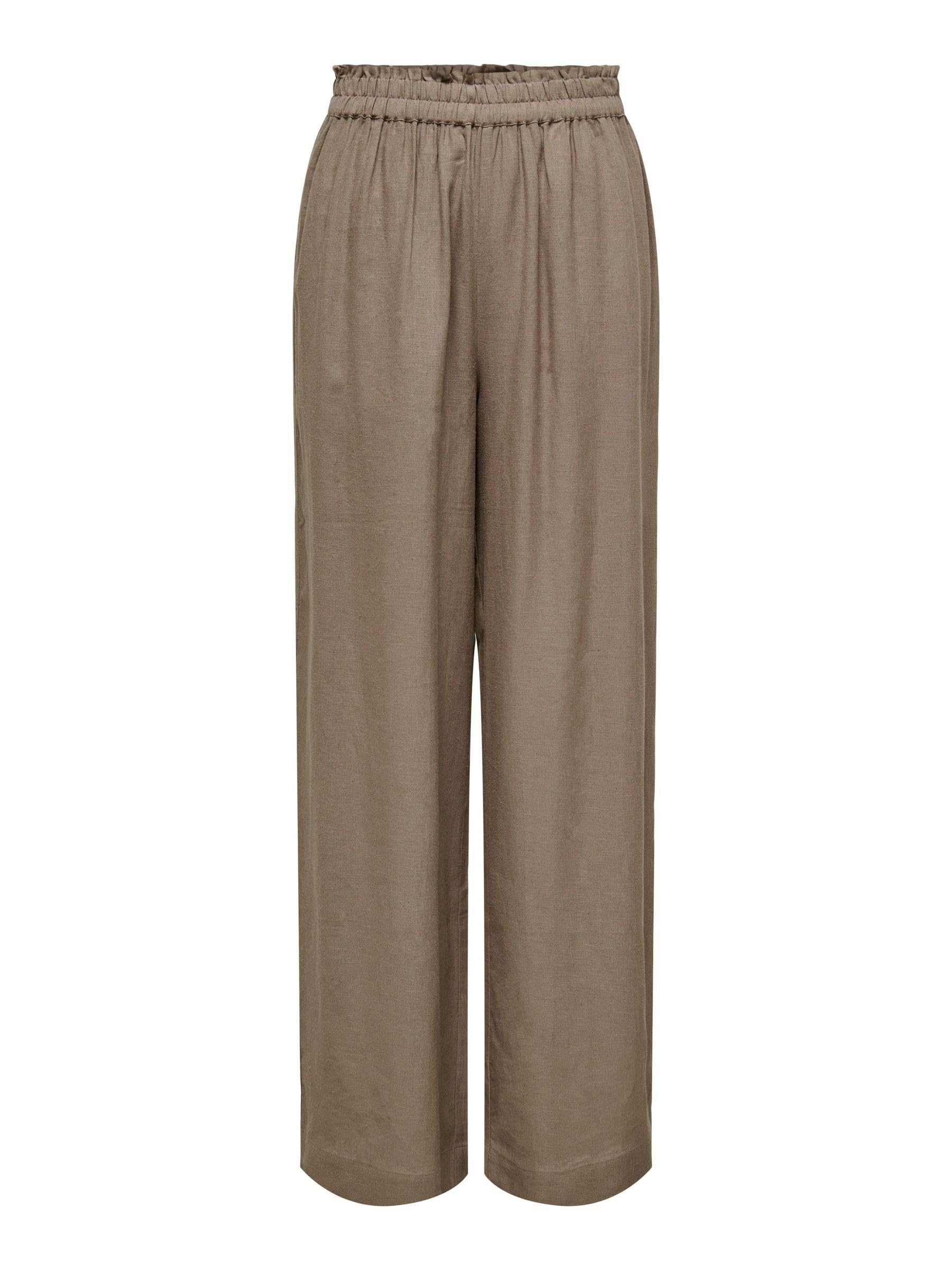 ONLY Onltokyo Hw Linen Blend St Pant Pnt Noos - Spodnie Kobiety