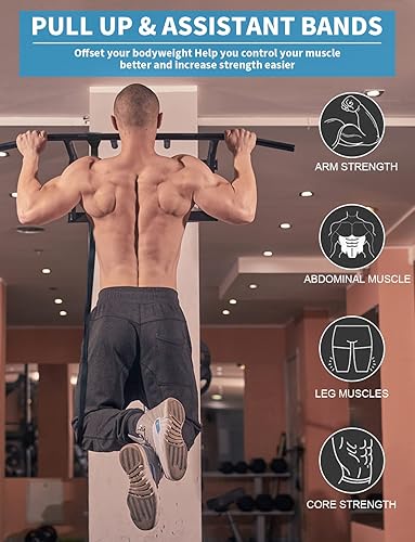Miniatura 10 de WSAKOUE Pull Up Assistance Bands Resistance Bands Set for Men  Women Exercise Bands Workout Bands for Working Out Body Stretching Powerlifting