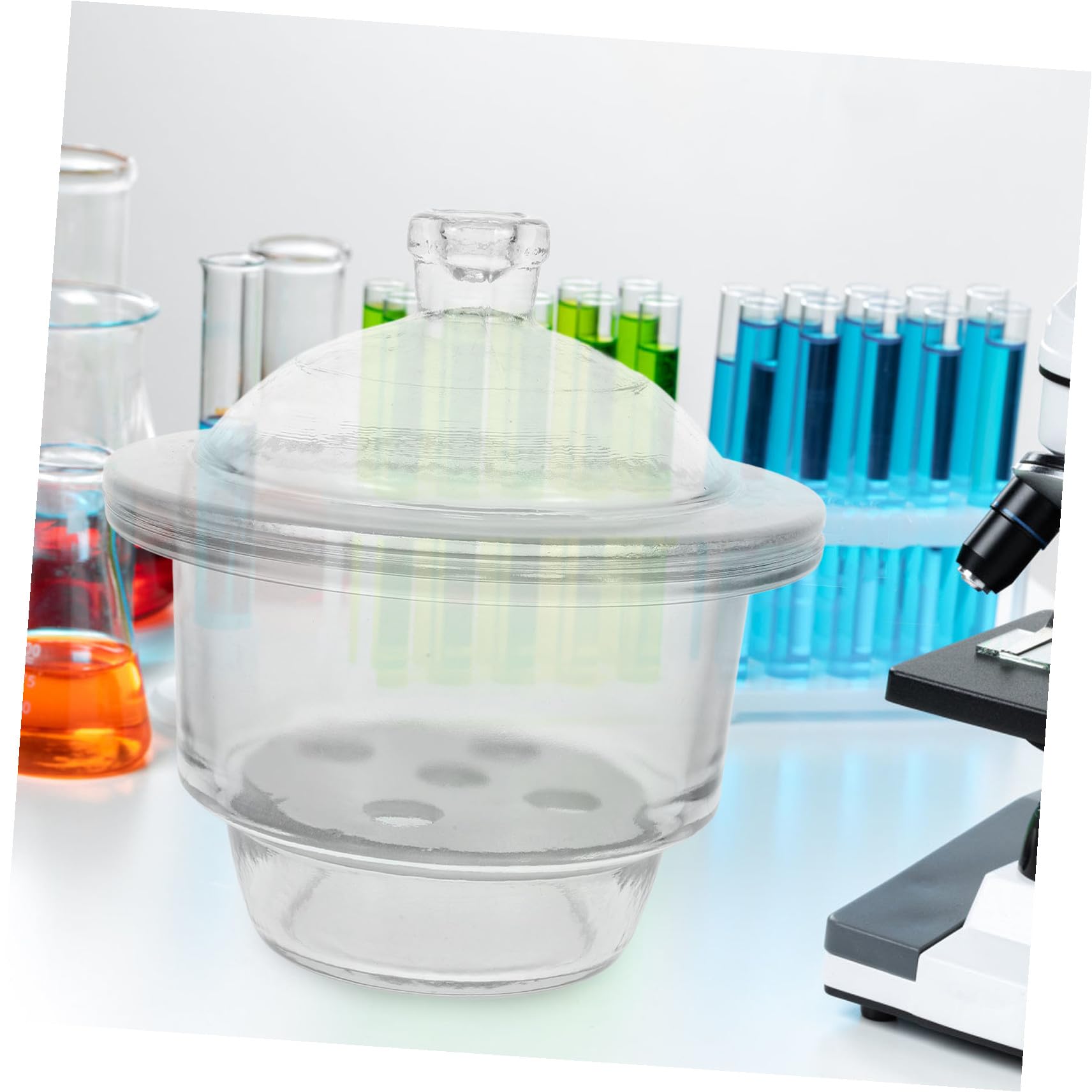 SOIMISS Vakuum Exsikkator Aus Glas 150mm Mit Hoher Chemikalienbeständigkeit Korrosionsfest Langlebige Labor Trockenflasche Für Präzise Trocknung