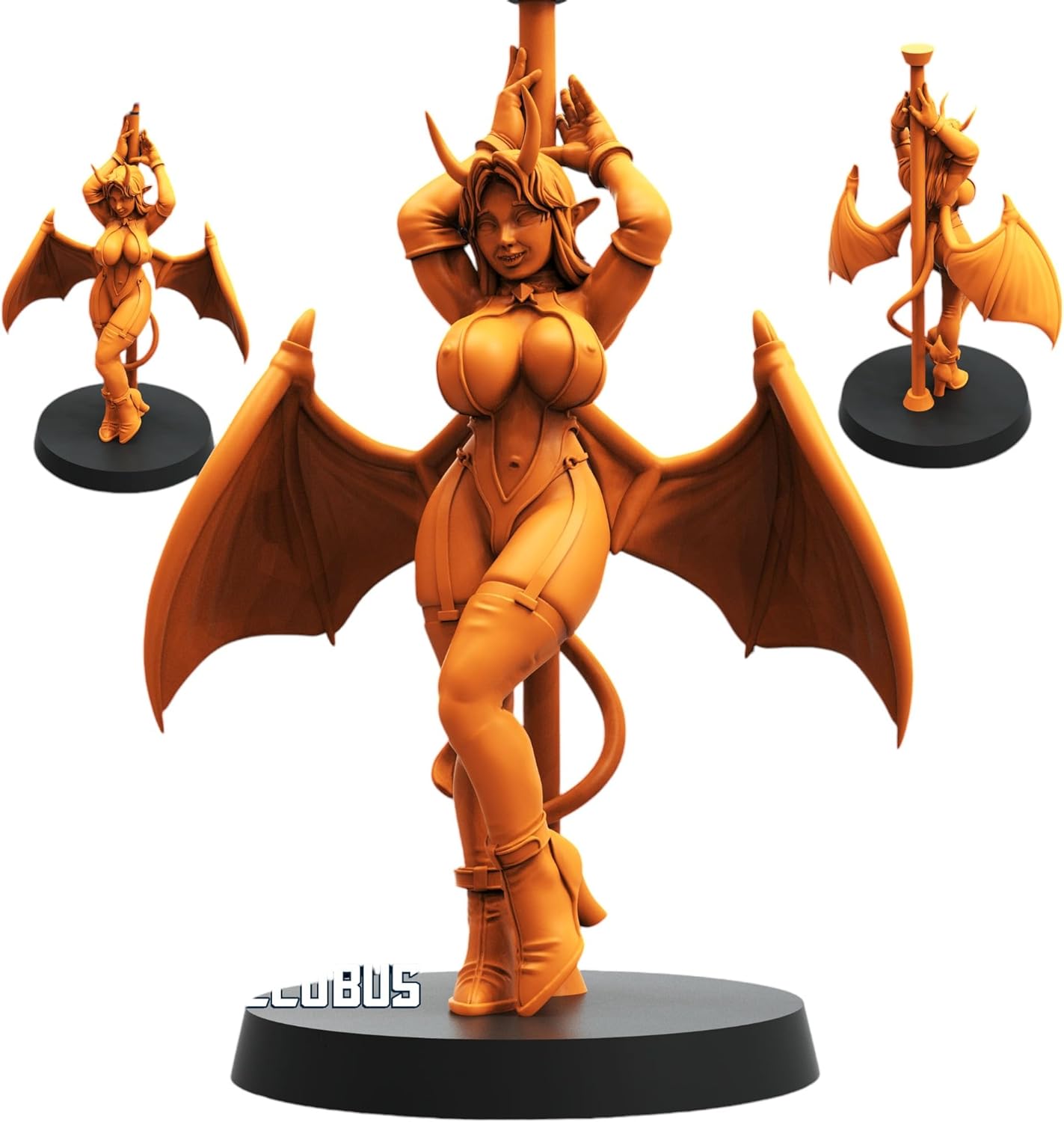 TYL Cyber Succubus Unpainted Miniature for War Gaming | RPG Scale Figures, Detailed Tabletop Board Game Accessories | Realistic Tabletop Miniatures (Combo of 4, 32mm)