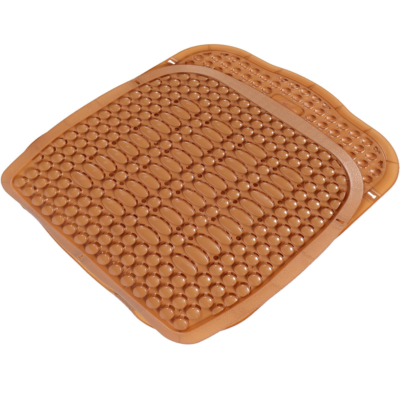 Funda refrescante para asiento de coche: confort transpirable marrón para conductor y oficina 8