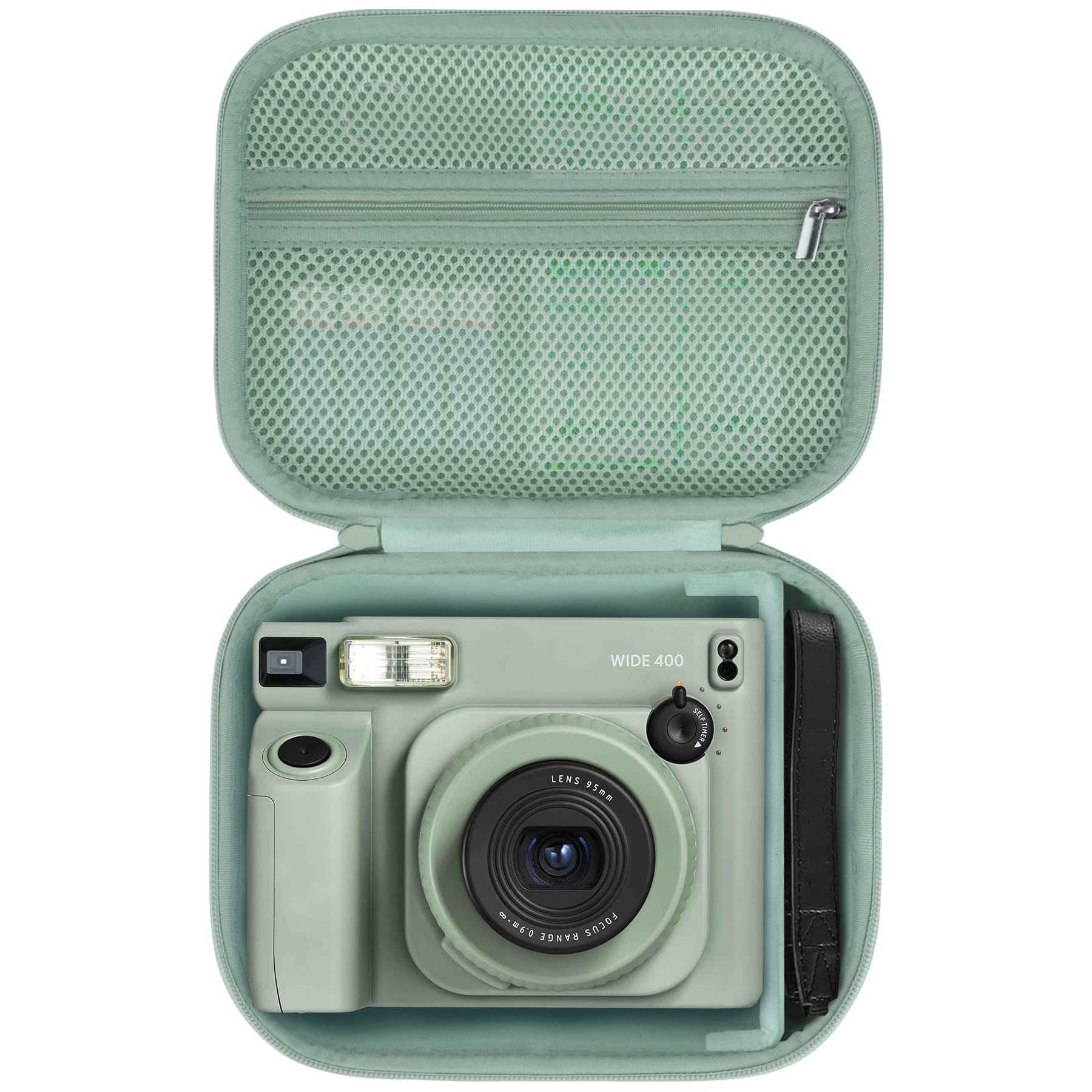 Lebakort ﻿Duro Viaggio Caso Custodia per Fujifilm Instax Wide 400/Instax Wide 300 Fotocamera Istantanea (Verde chiaro)