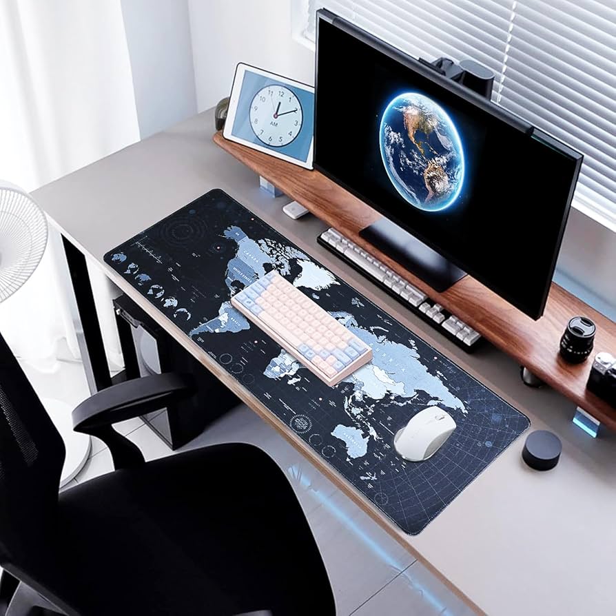 世界地図デザインのパソコンデスク　座卓 世界地図デザインのパソコンデスク座卓
