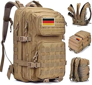 Oreunik Militär Rucksack Herren,45L Wasserdicht Taktischer Bundeswehr Rucksack Molle Rucksäcke Survival Backpack für Wandern im Freien Trekking Camping Wandern Angel Reise Arbeit