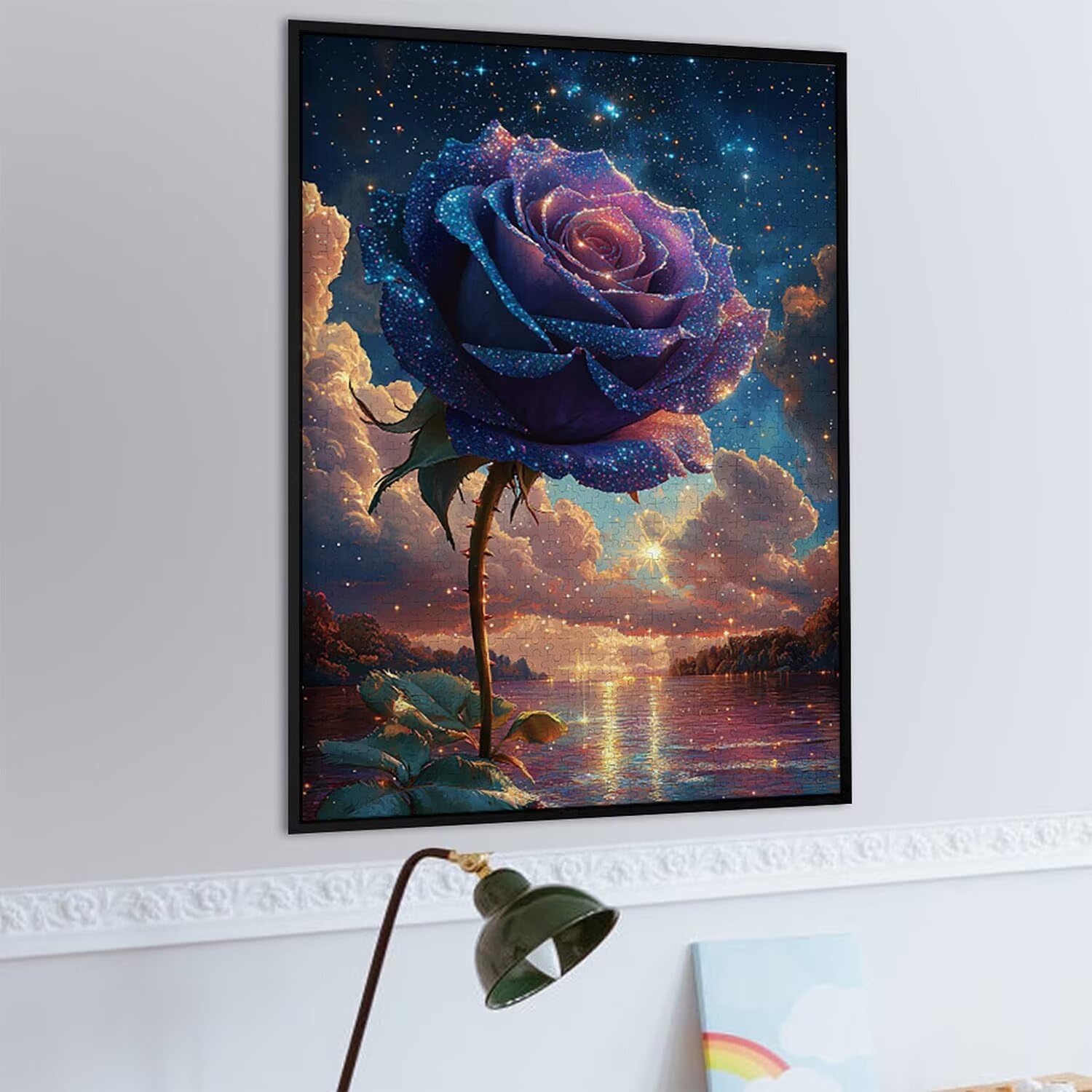 1500 sztuk puzzli, różowe gwiazdy 1500 sztuk puzzli dla dorosłych, prezent rocznicowy, prezent świąteczny, dekoracja domu, zapobieganie degeneracji mózgu u osób starszych v-903