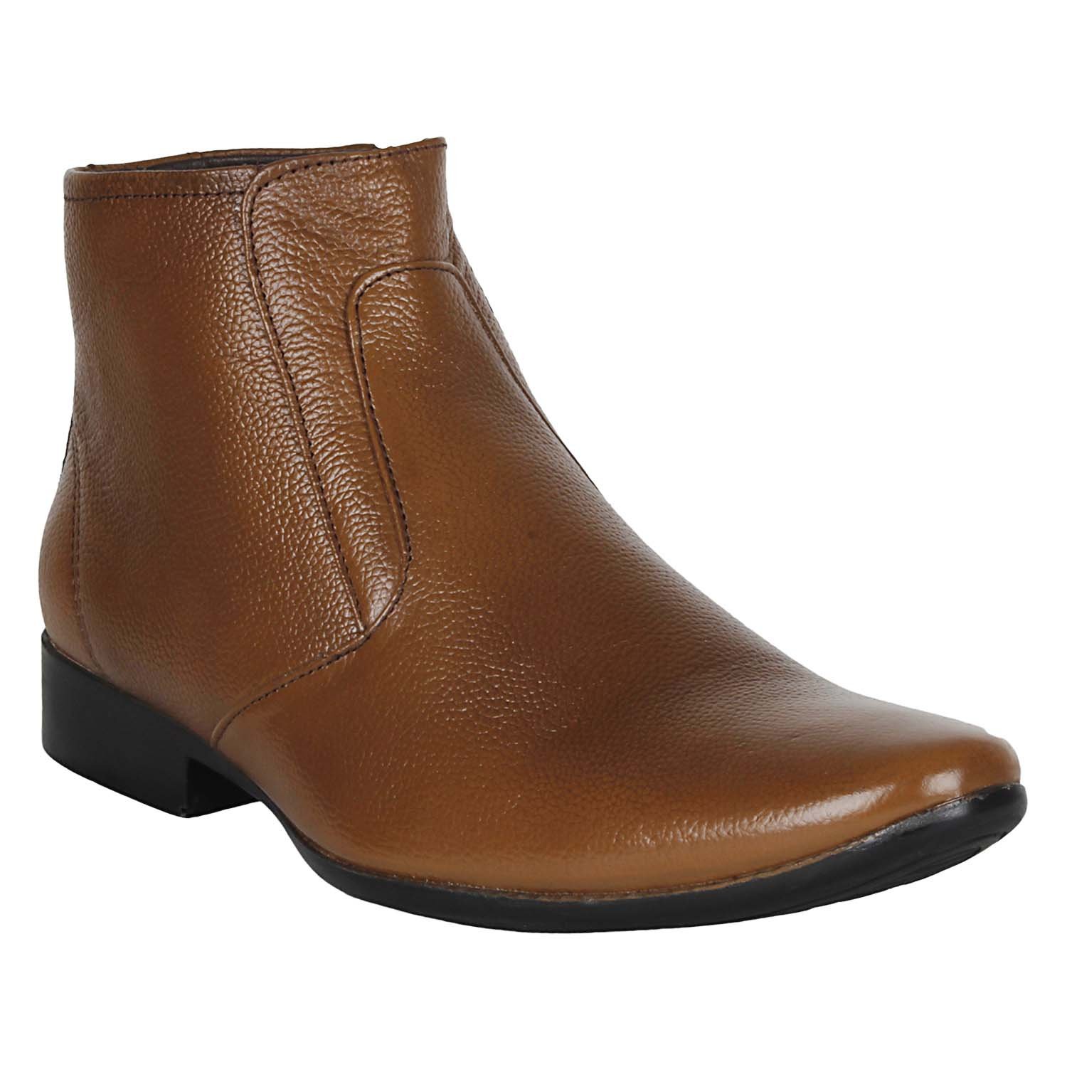 vincenzo Men’s Genuine Leather Boots/Shoes (Tan)-picture-1