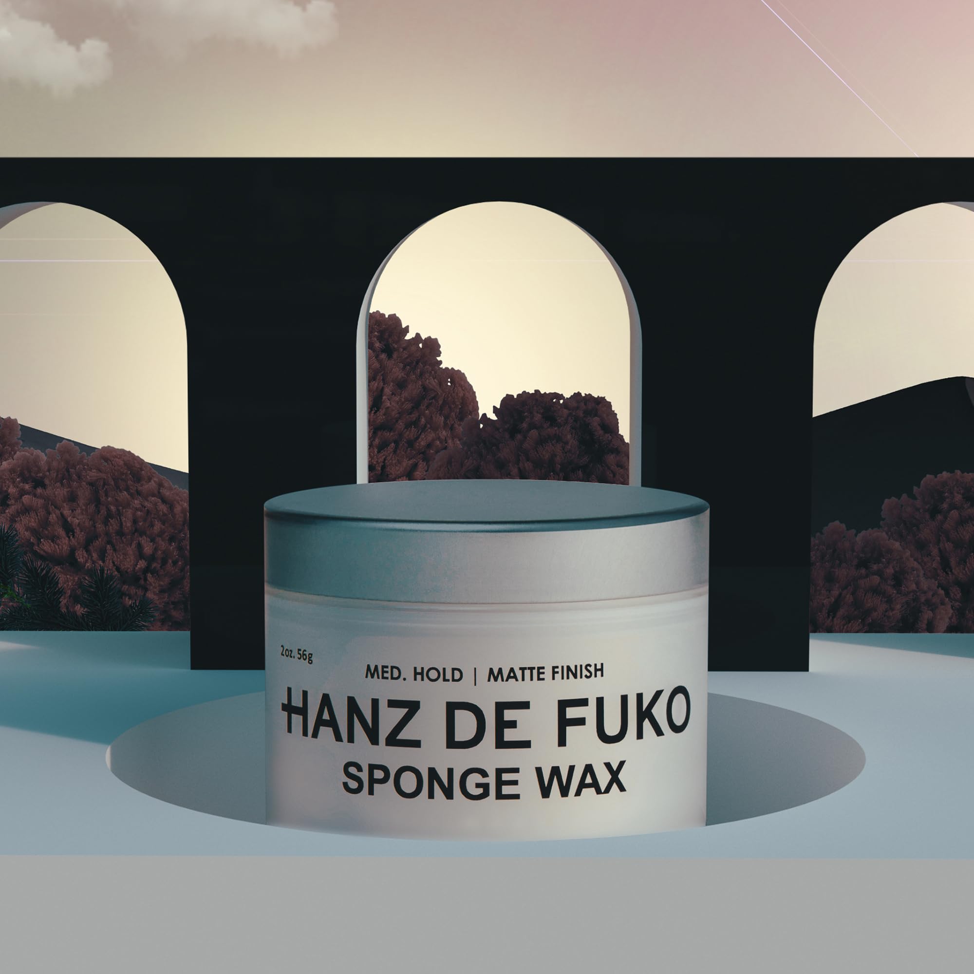 Hanz de Fuko Sponge Wax – Acabado mate premium per uomo – finish opaco – 56 g