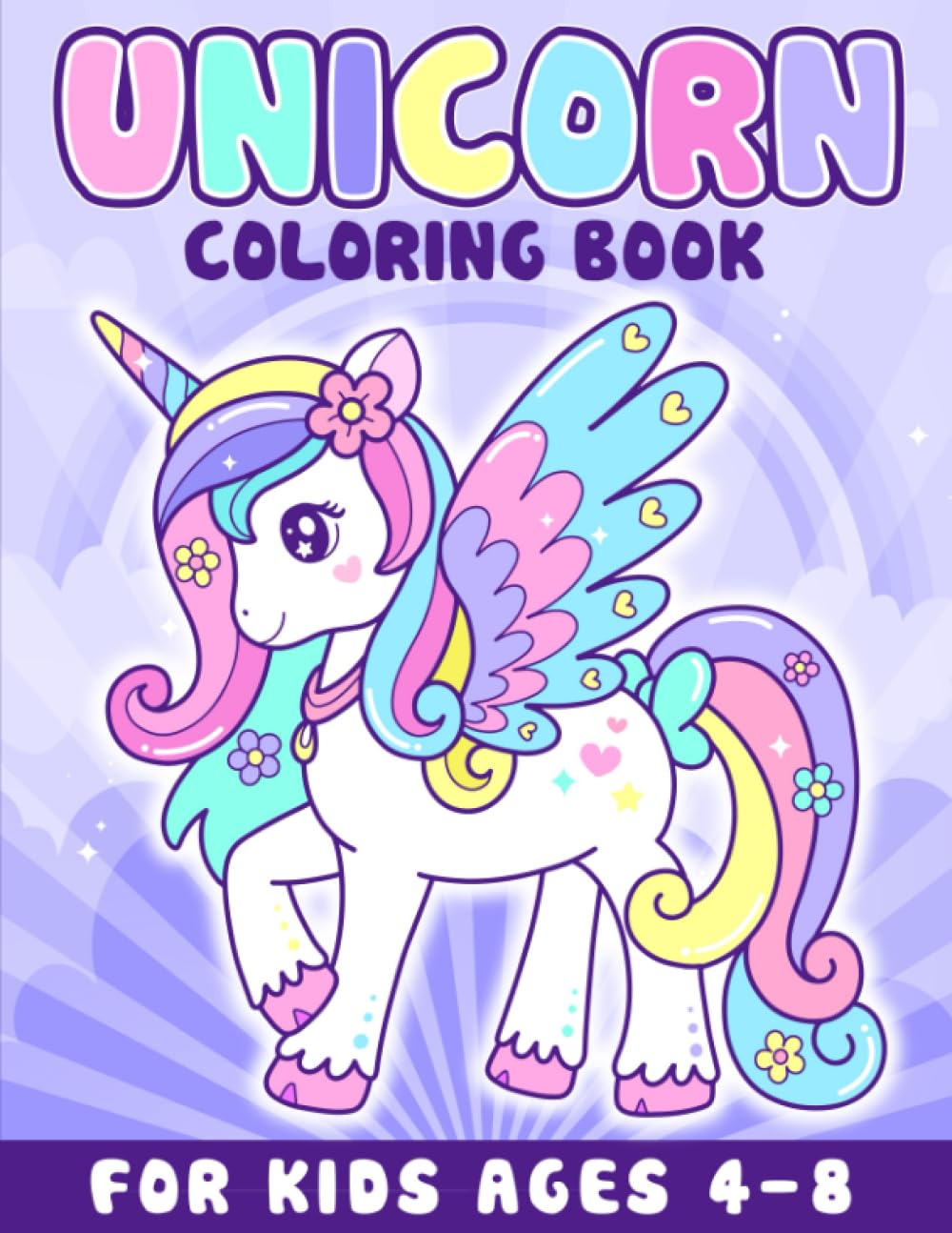 Unicorn Coloring Book for Kids Ages 4-8: Cute Unicorn Coloring Book for Kids