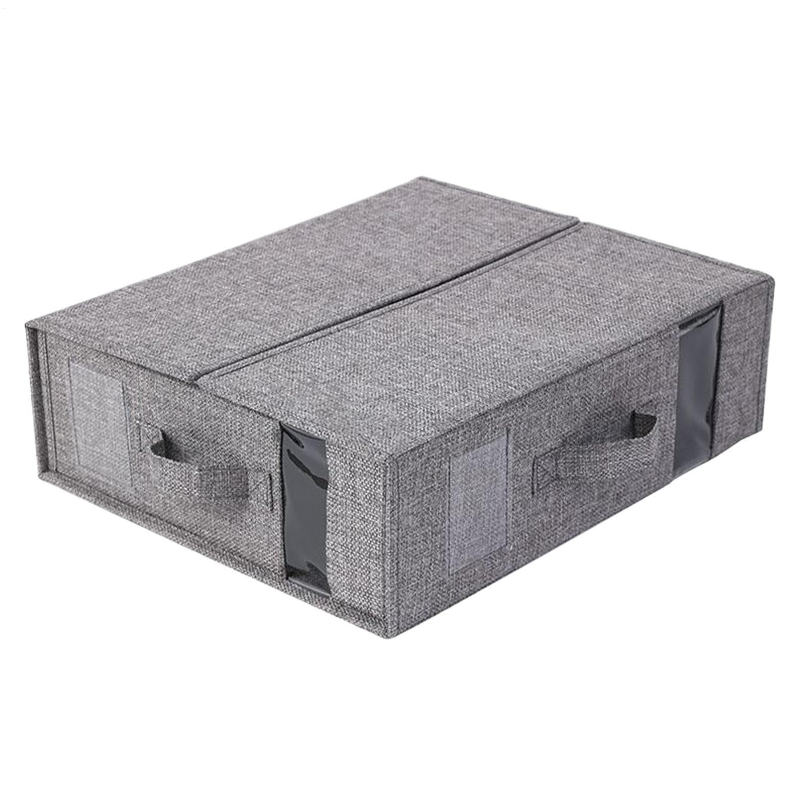 Organizador de sábanas con estructura rígida y cajas plegables de tela